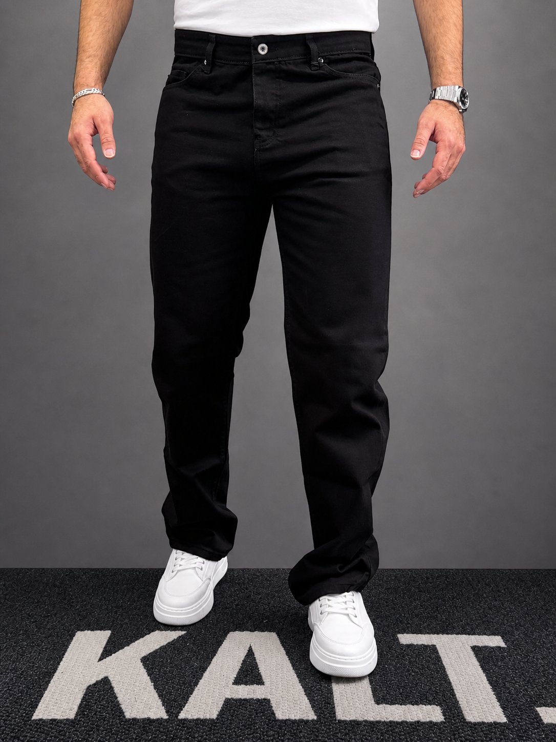 Siyah Baggy Jean
