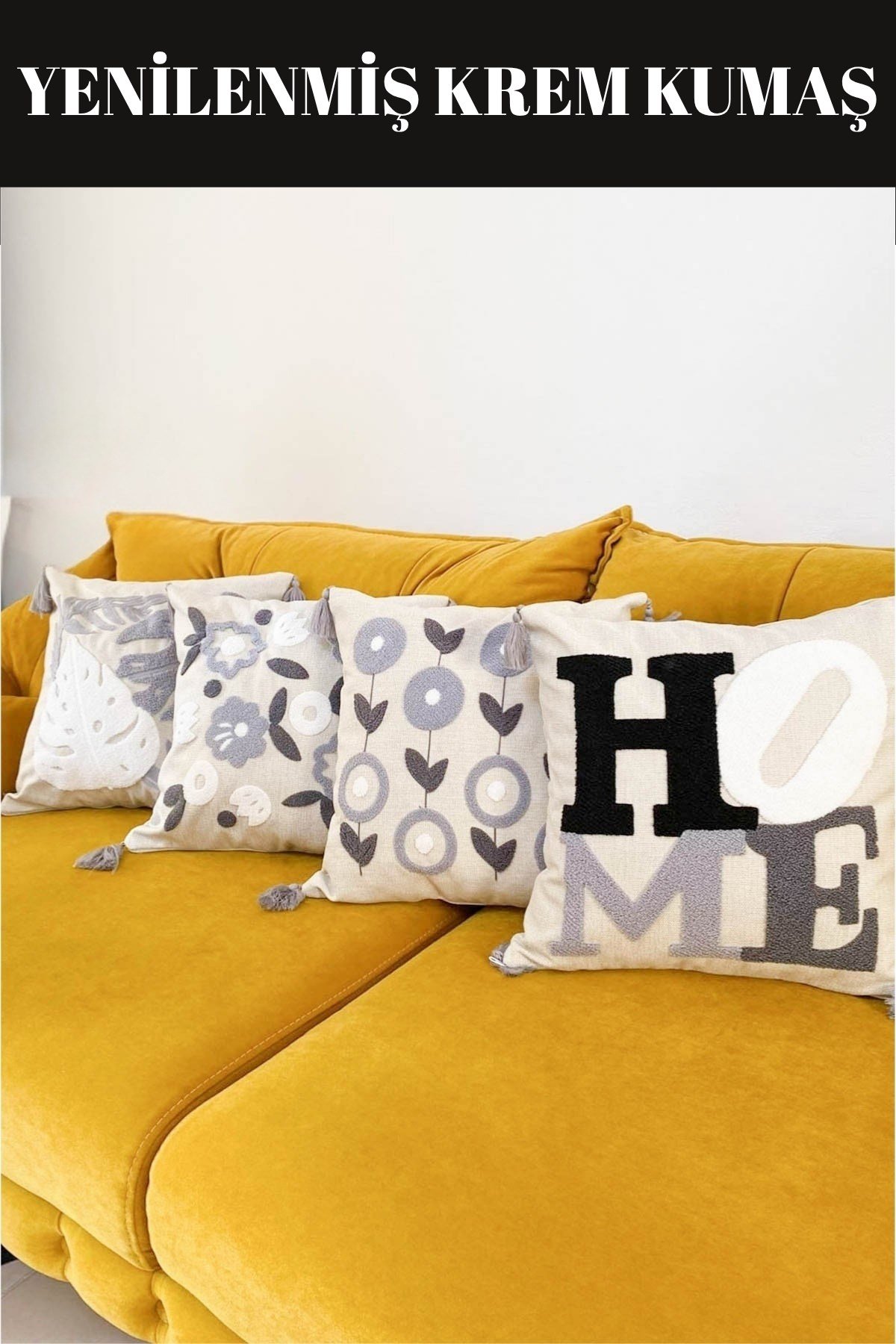 E-Bizz Home PUNCH NAKIŞLI 4 ADET KIRLENT KILIFI
