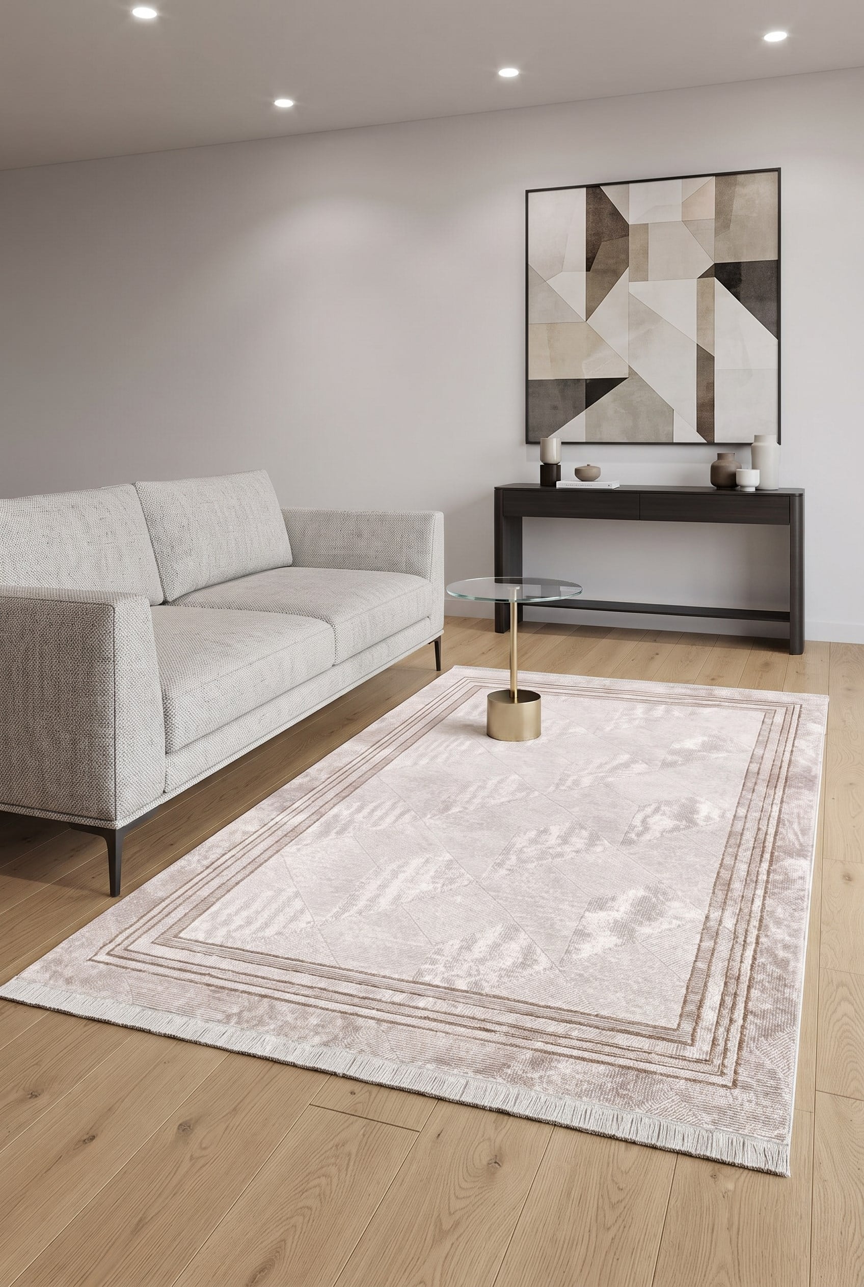 Etina %100 Akrilik Premium Ultra Yumuşak Dokulu Modern Salon ,Antre ve Oturma Odası Halısı 7610A