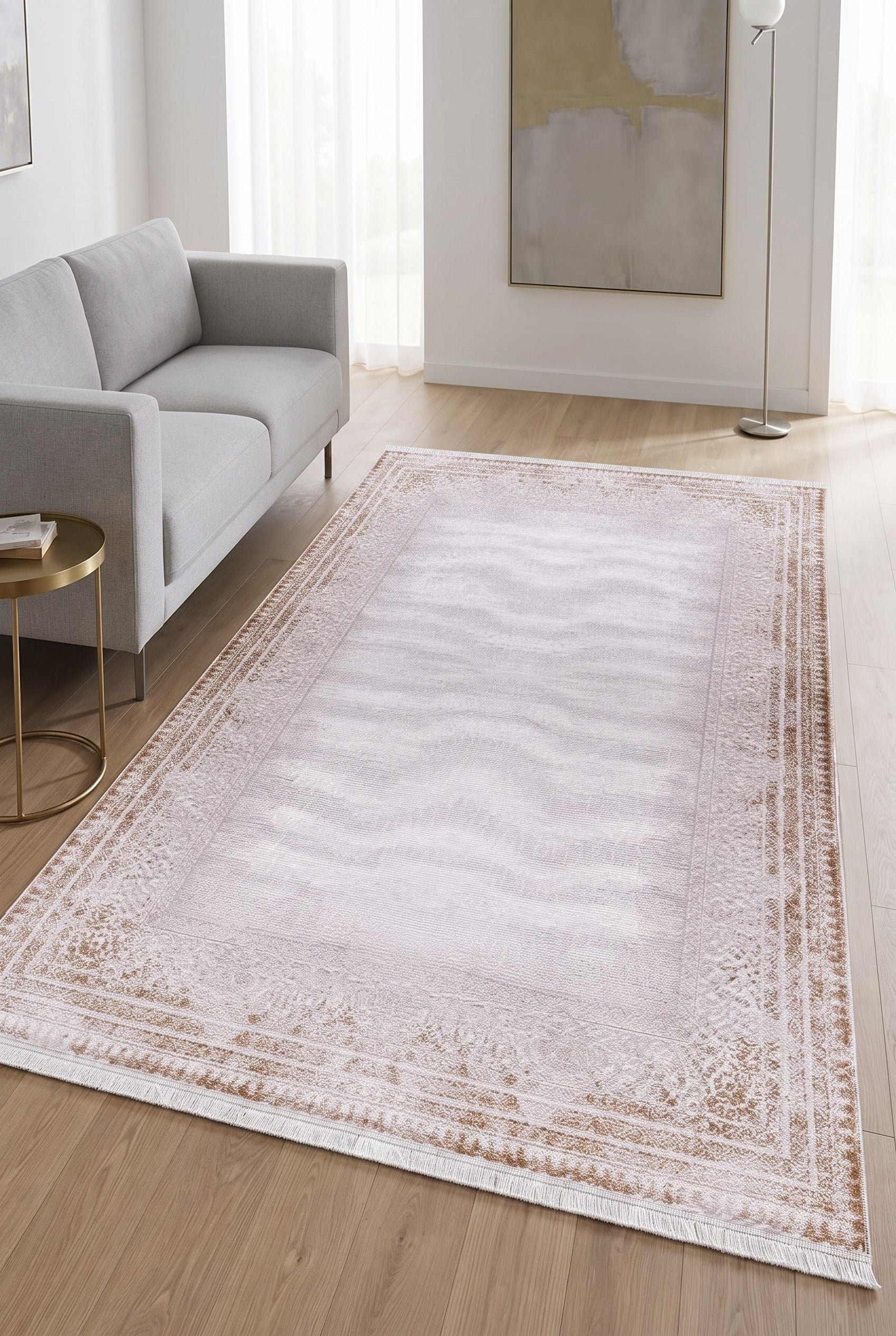 Etina %100 Akrilik Premium Ultra Yumuşak Dokulu Modern Salon ,Antre ve Oturma Odası Halısı 7607A
