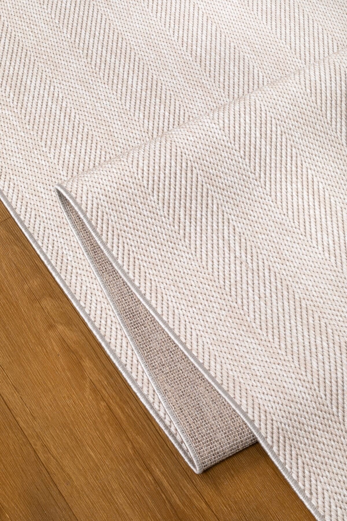 Loom Yeni Nesil Bej Sisal Yumuşak Dokuma Mutfak Koridor Kilim Kaymaz Pamuk Taban Halı 7102A