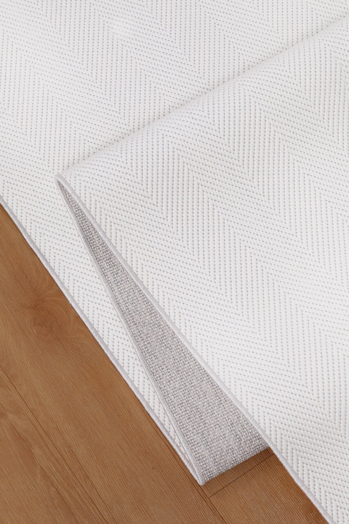 Loom Yeni Nesil Beyaz Sisal Yumuşak Dokuma Mutfak Koridor Kilim Kaymaz Pamuk Taban Halı 7101A