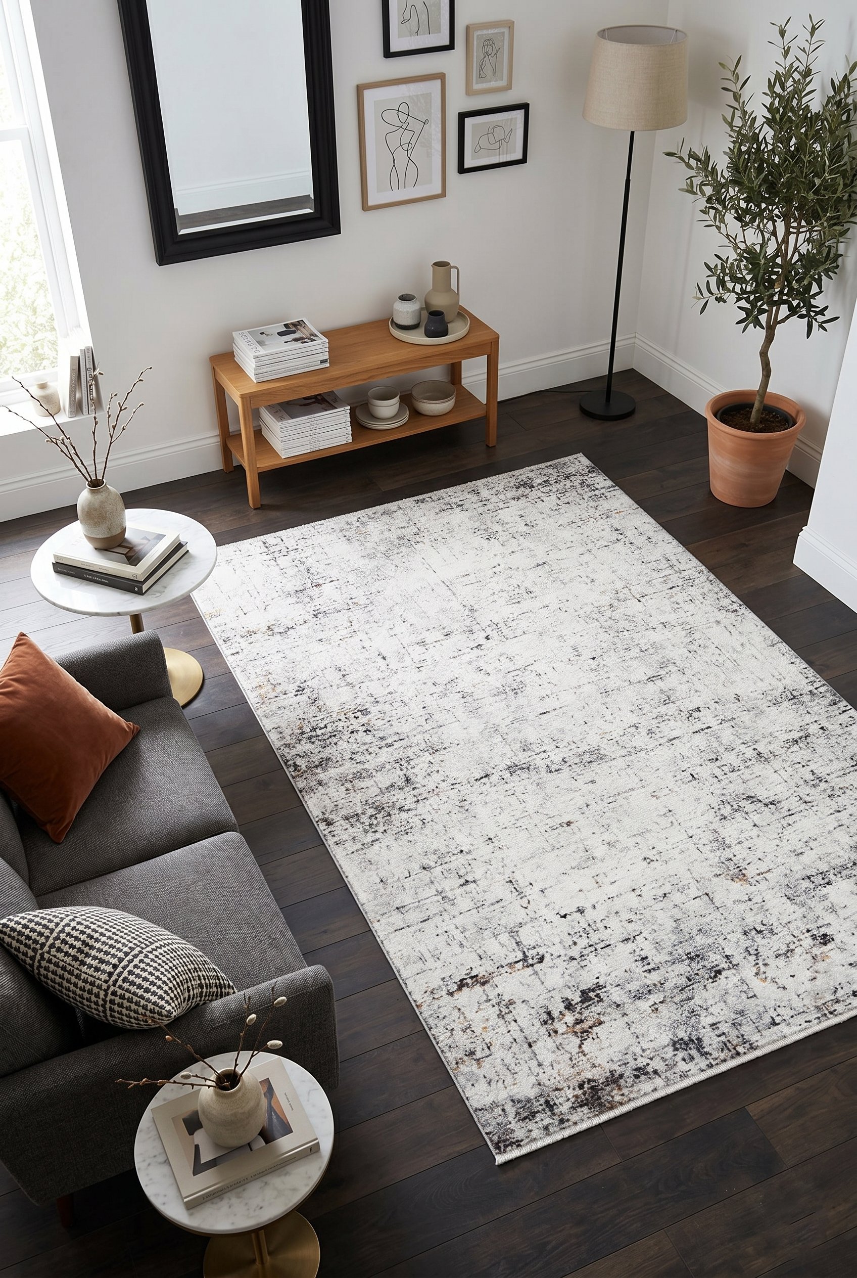Madrid Vl Premium Yıkanabilir Pamuklu Kaymaz Tabanlı Saçaklı Kilim