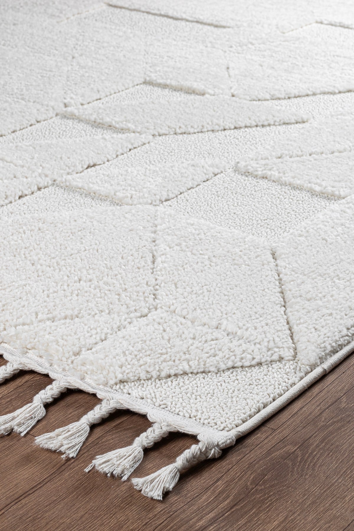 Norway Vl Bukleli Premium Yumuşak Peluş Post Iskandinav Oturma Odası Salon Halısı 68108a
