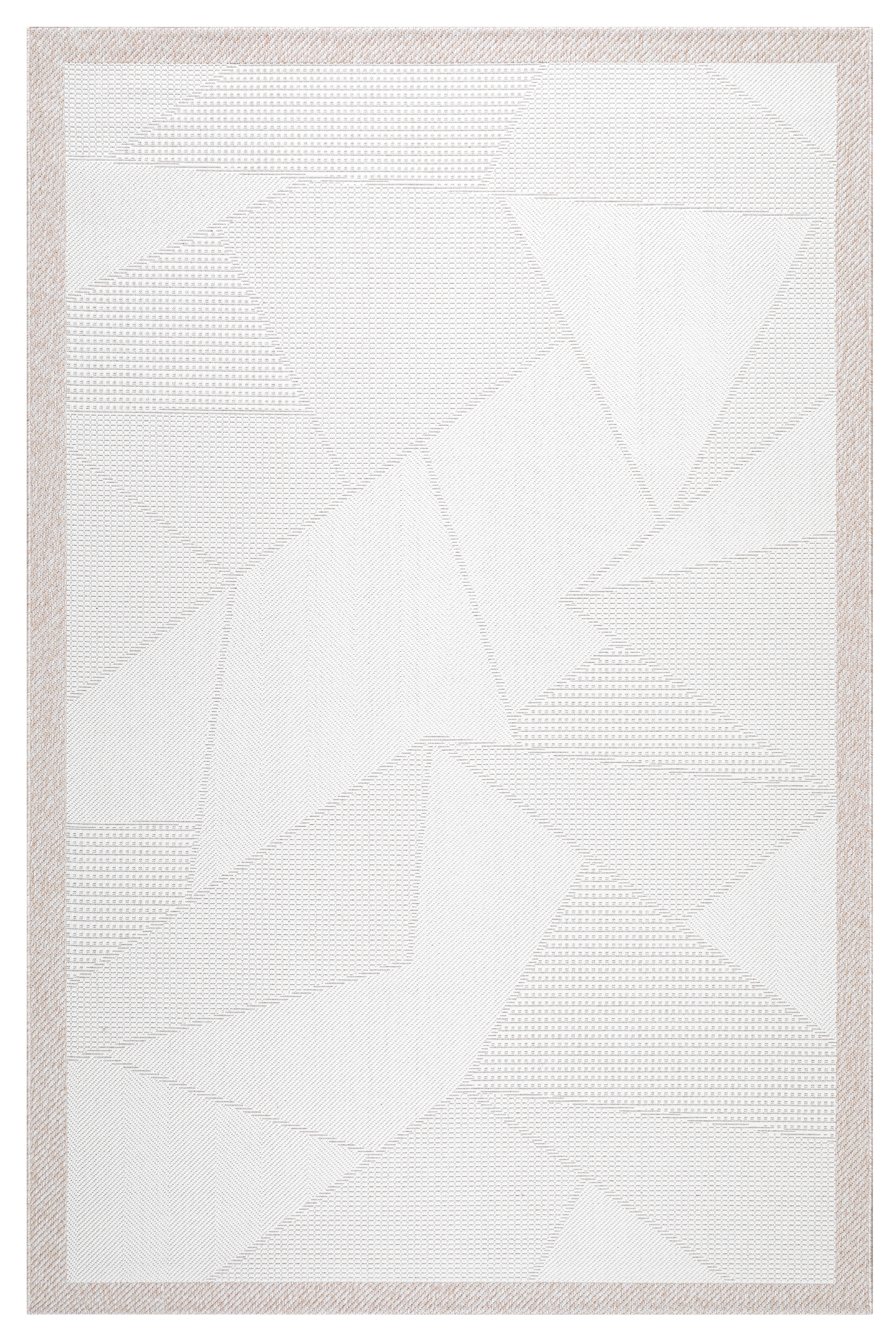 Venera Plus Çerçeveli Sisal Yumuşak Dokuma Kilim Kaymaz Pamuk Taban Bordürlü Kilim 7810A