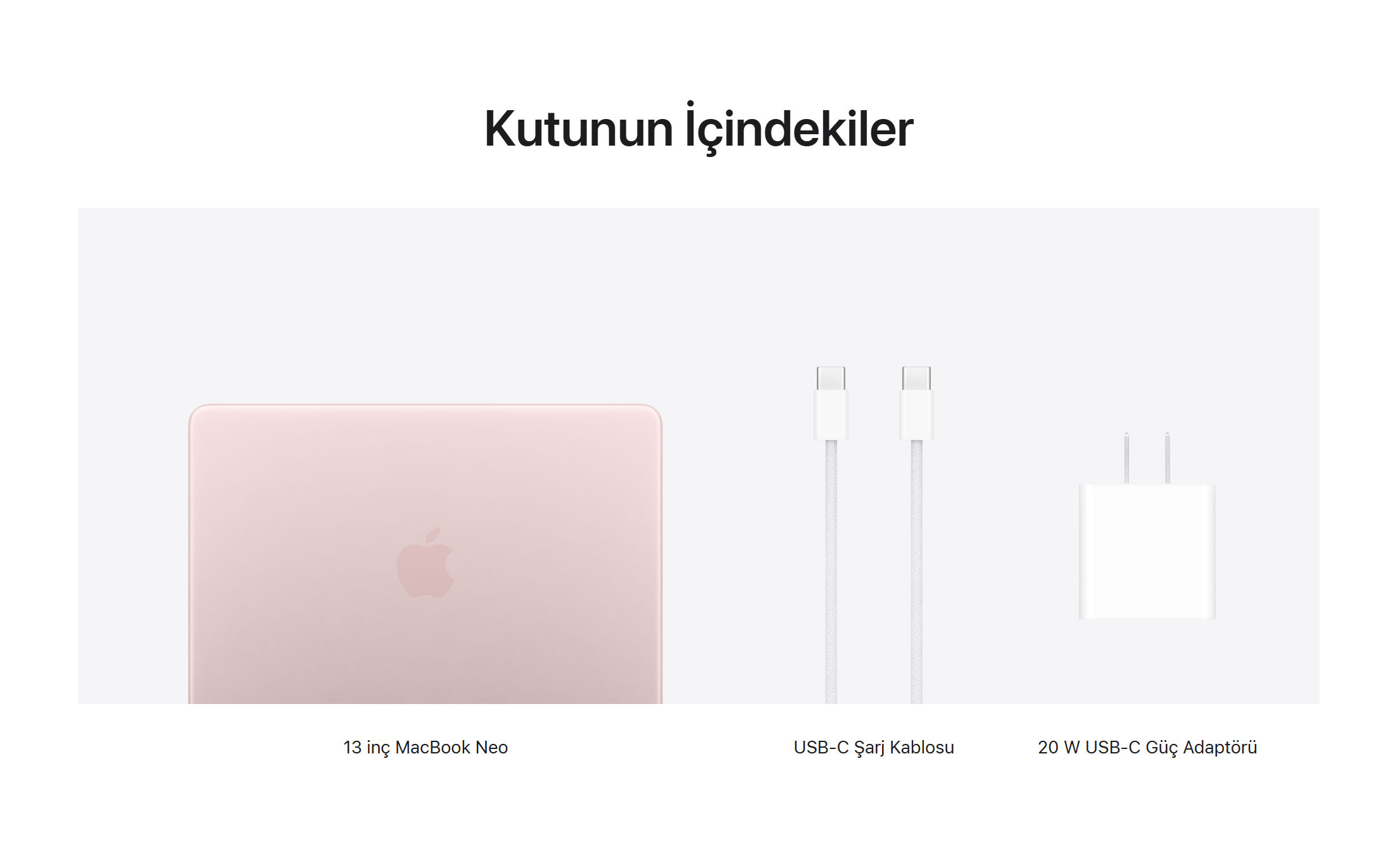 Apple 13 inç MacBook Neo 256 GB - Pastel Pembe