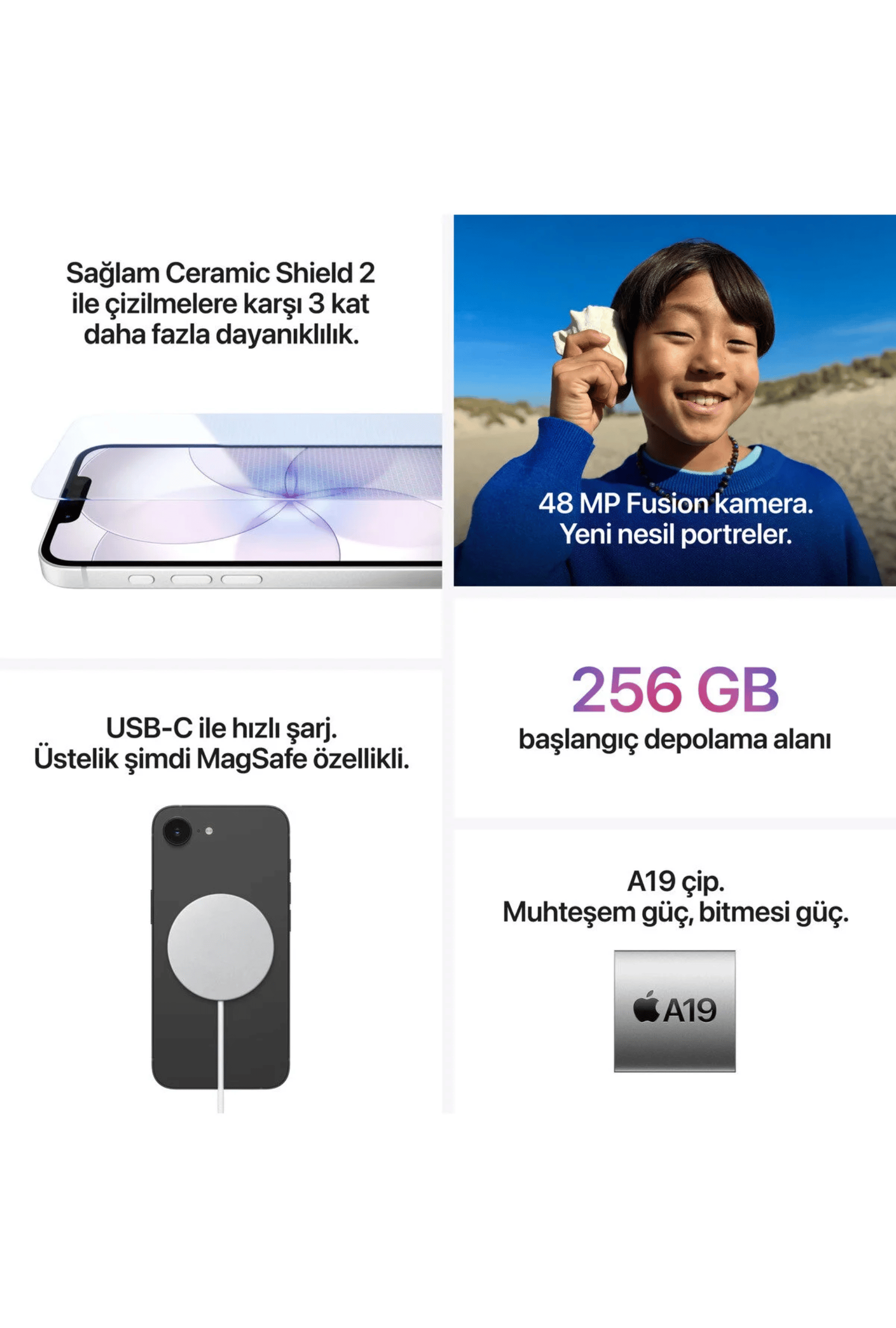 Apple iPhone 17e 256GB Açık Pembe