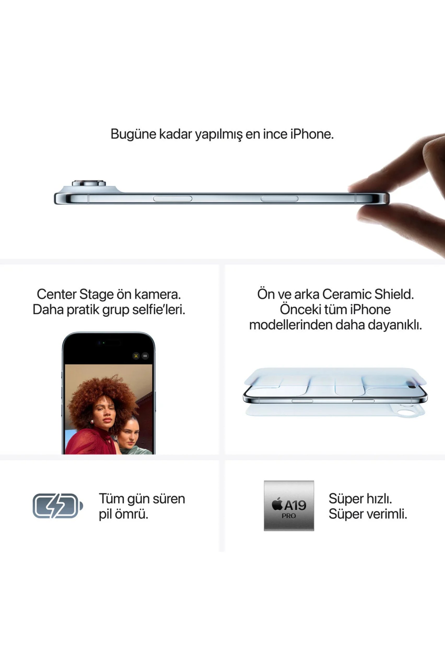 Apple iPhone Air 256 GB Gök Mavisi