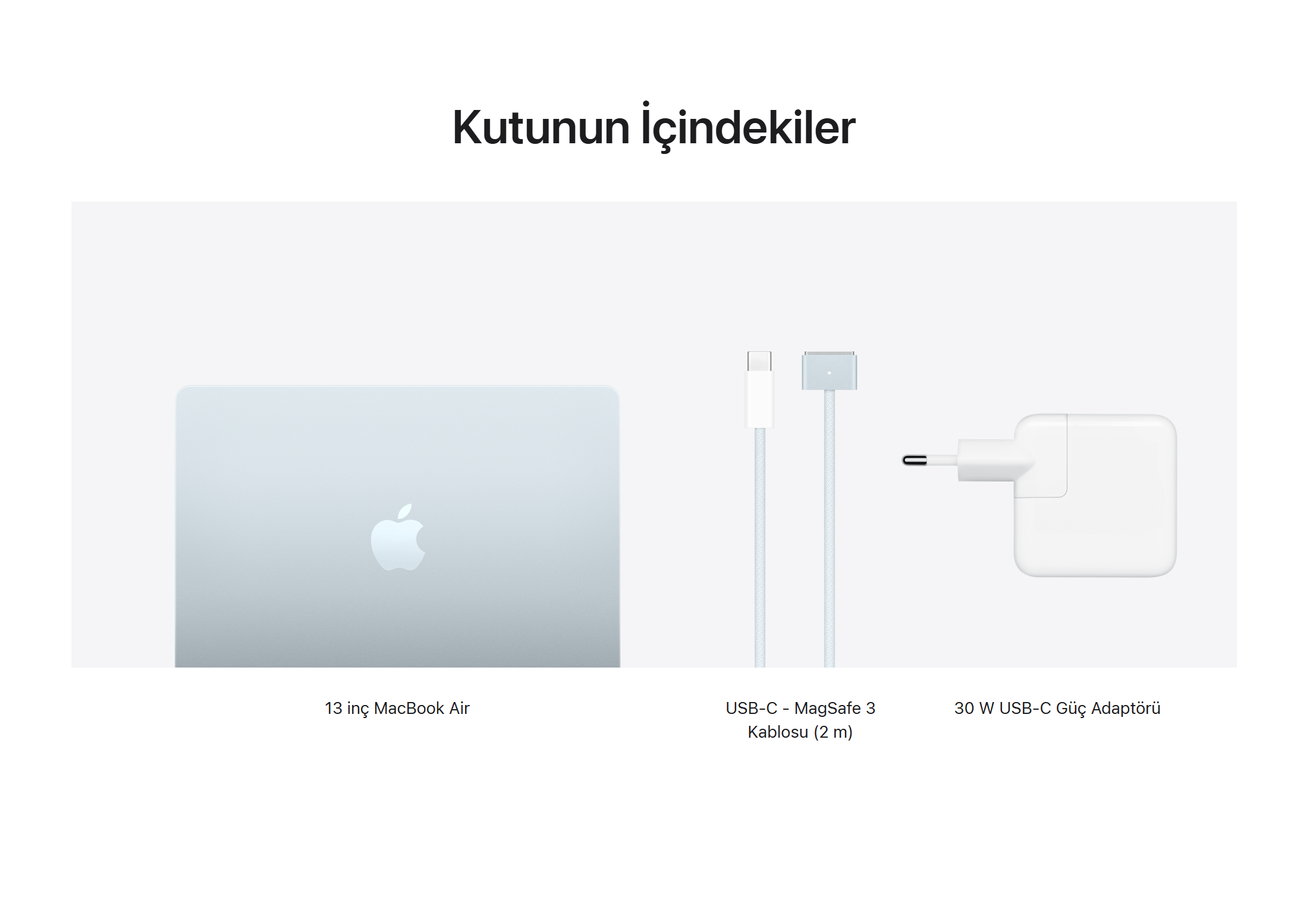 Apple M5 çipli 13 inç MacBook Air 256 GB - Gök Mavisi