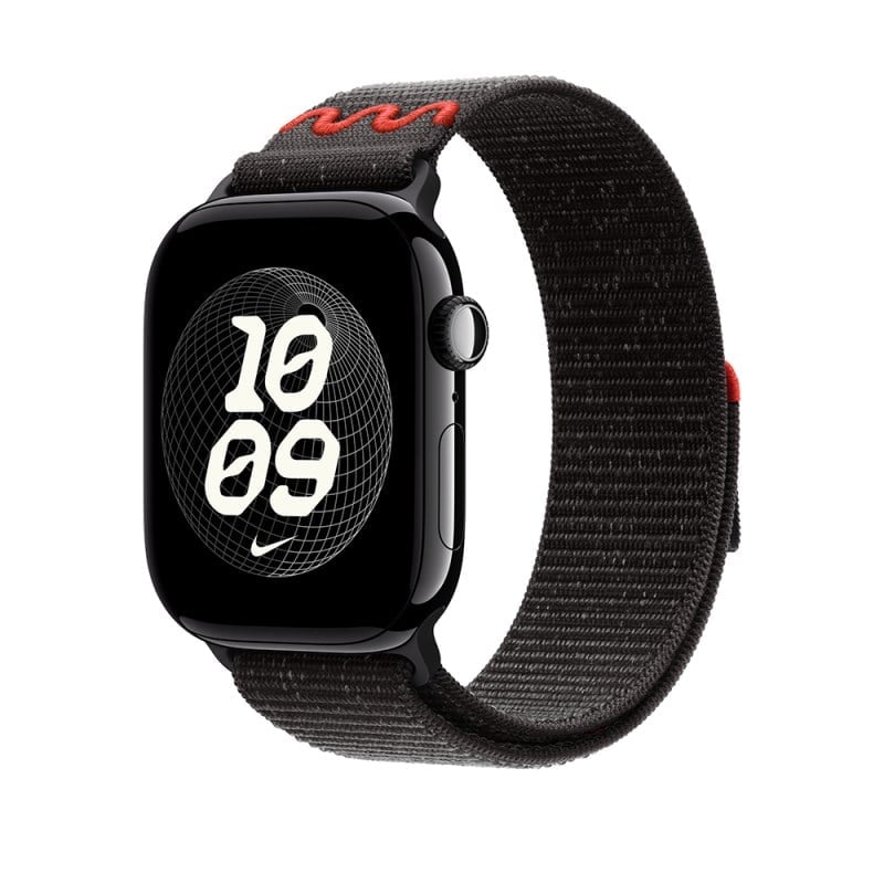Apple Watch 42mm KRD-91 Hasır Kordon Strap Kayış - Midnight Black