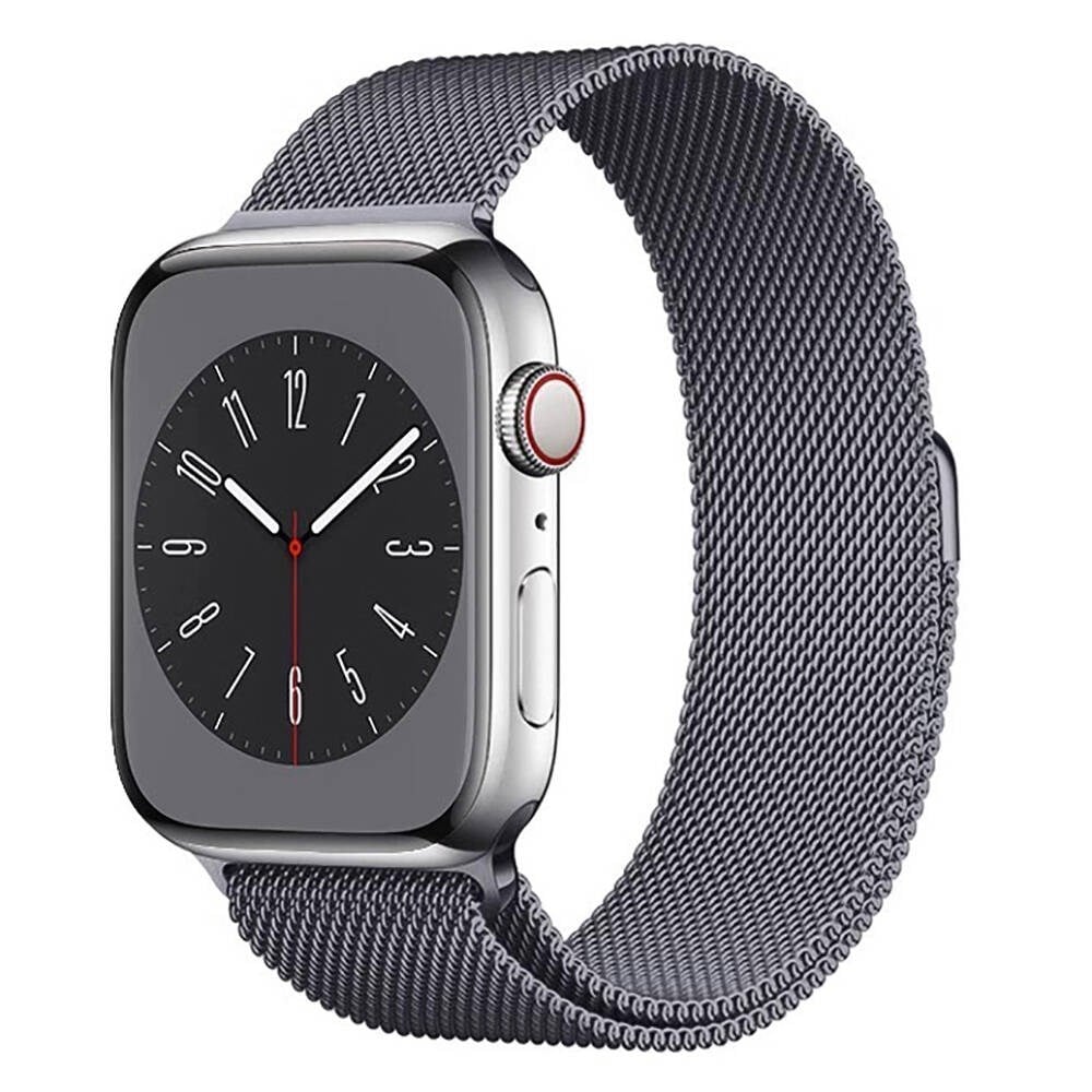 Apple Watch 42mm Zore Band-01 Metal Kordon - Koyu Gri