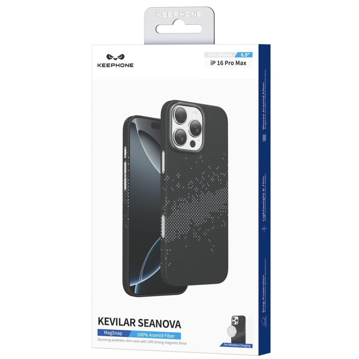 Keephone Apple iPhone 16 Pro Max Kevlar Seanova Magsafe Kılıf - Starry