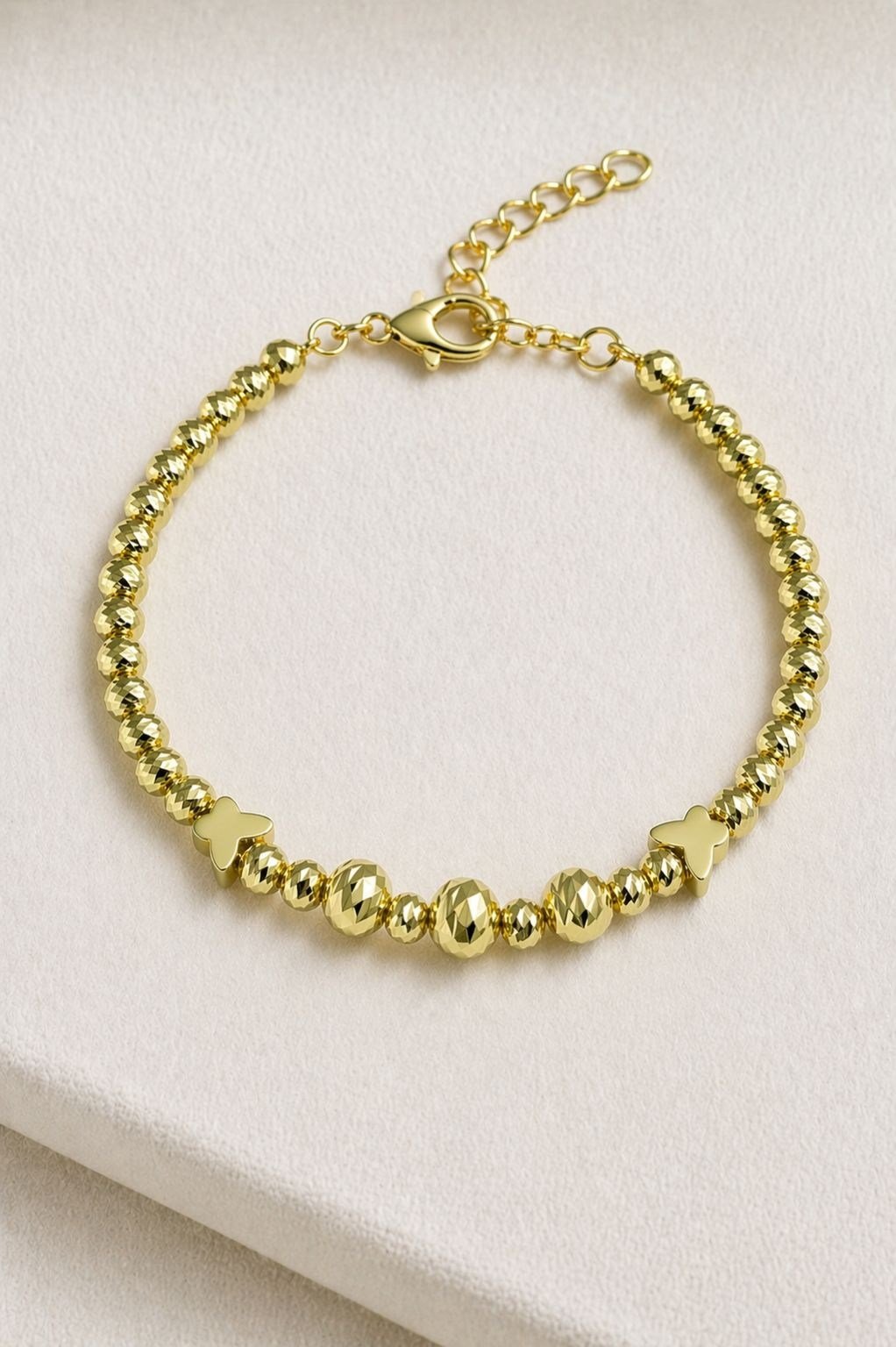 Kadın Trend 14K Gold Dorika Işıltısı Kelebek Detay Bileklik