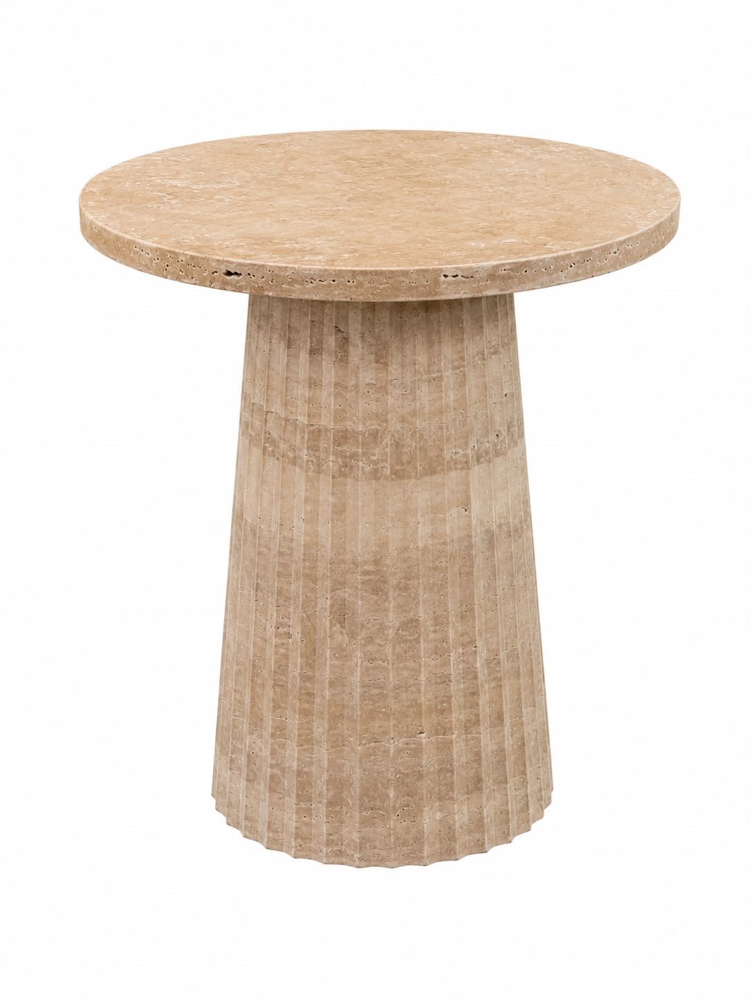 Doğal Traverten Orta Sehpa – 40 cm