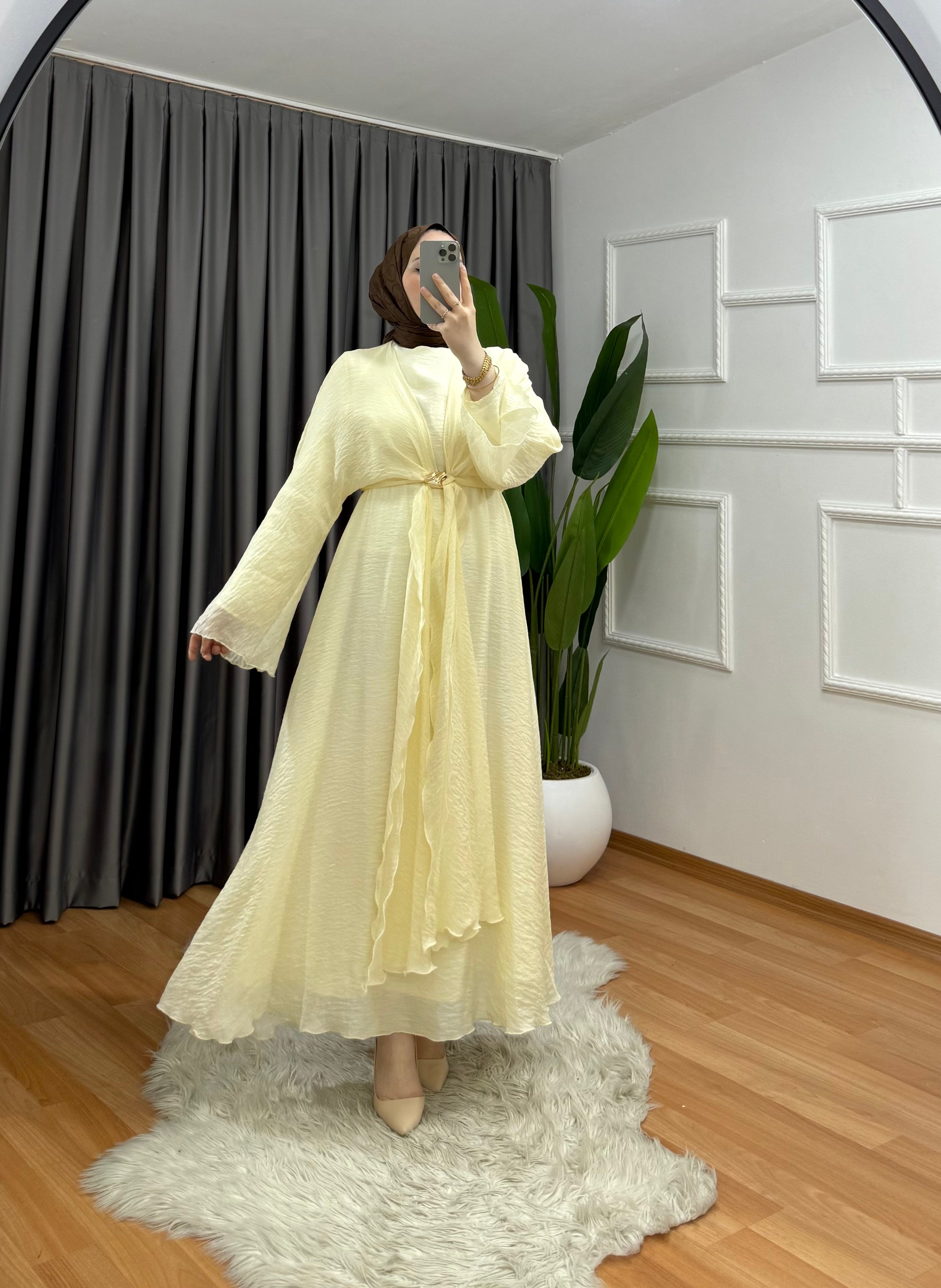 Simge Elbise Sarı 1039 