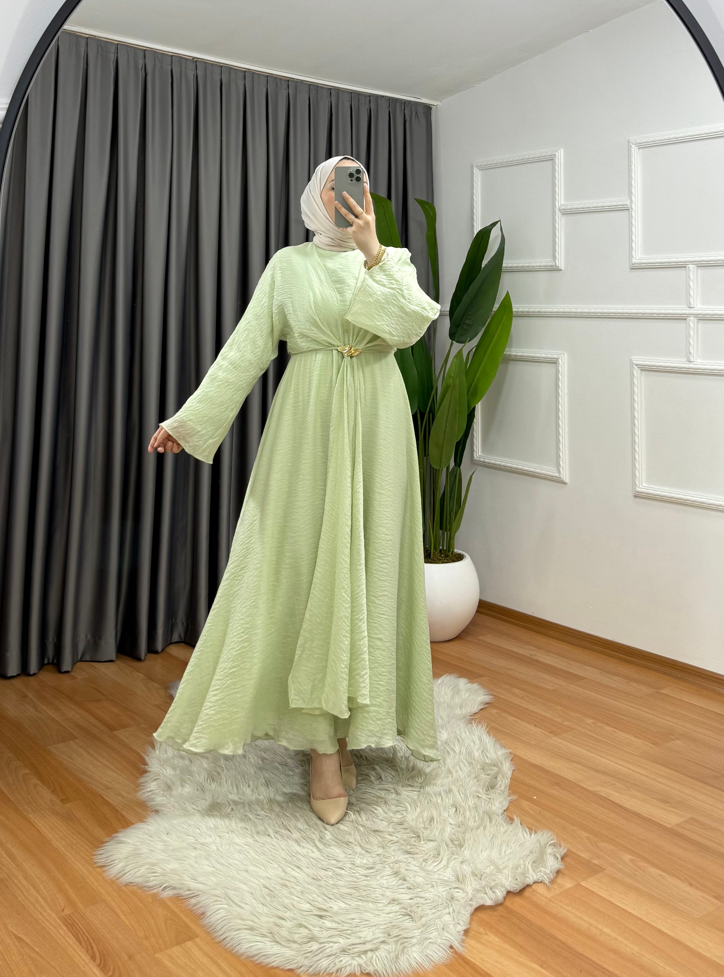 Simge Elbise Yeşil 1039 