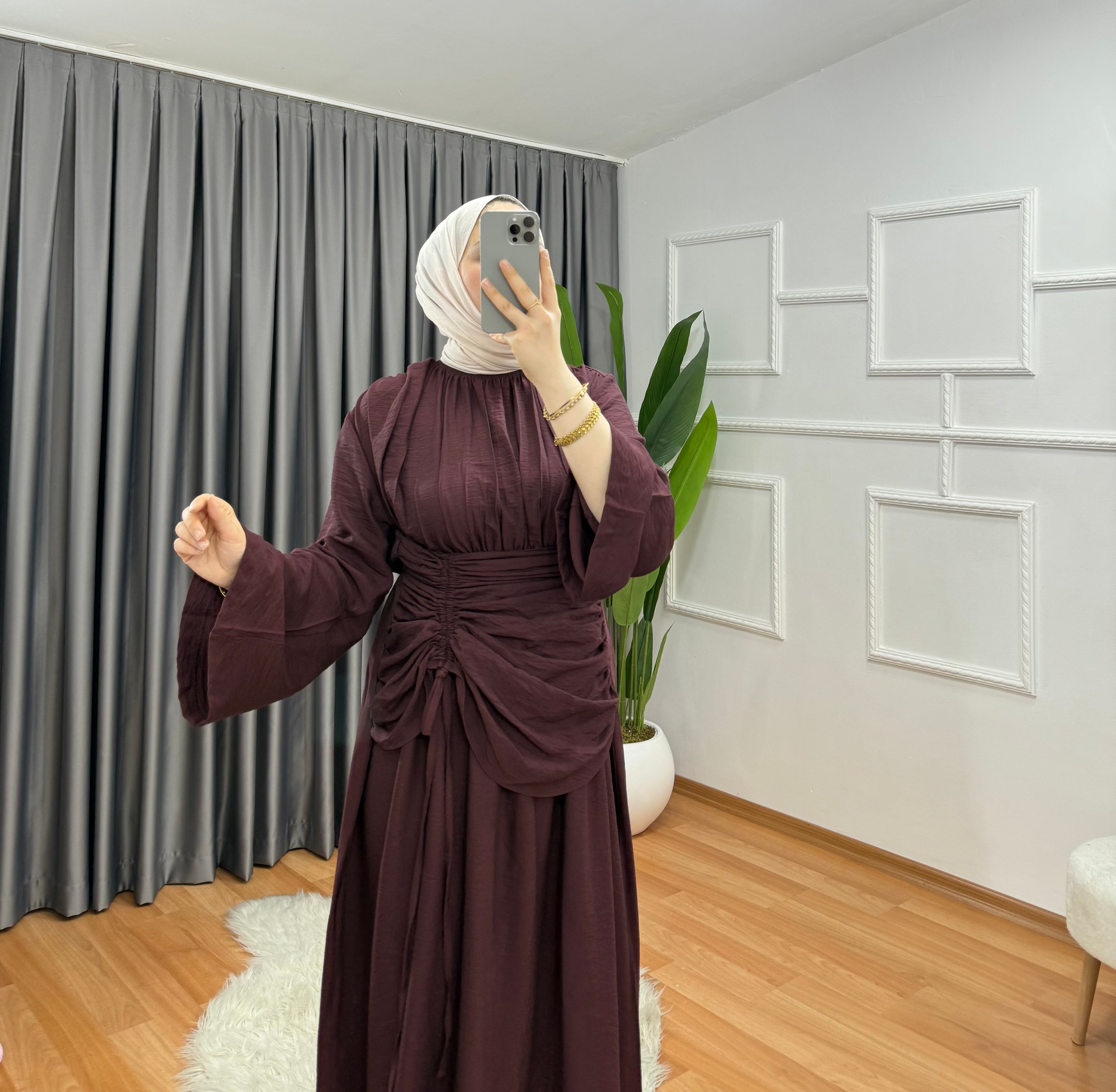 Arya Elbise Bordo 5555 