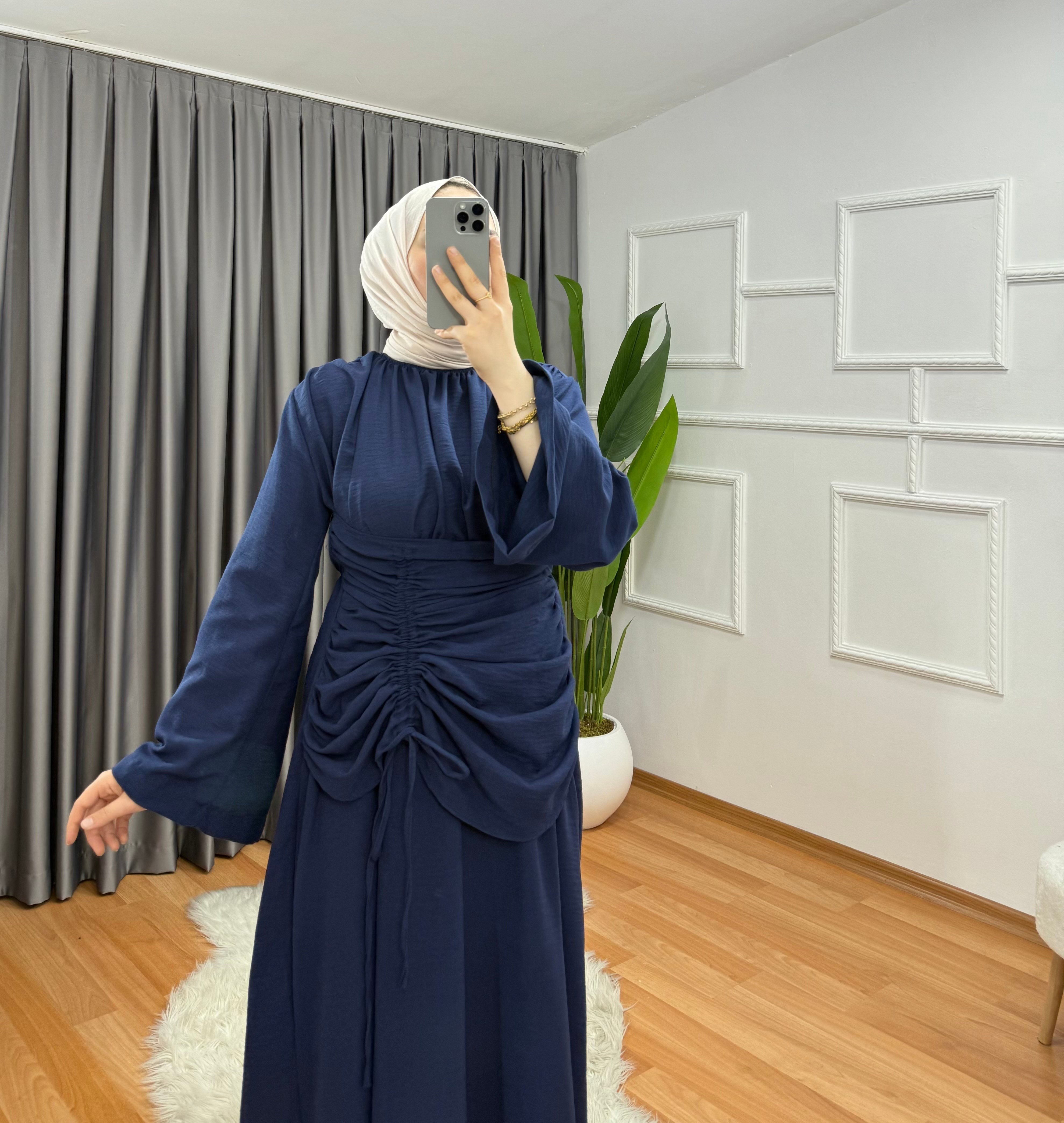 Arya Elbise Lacivert 5555 