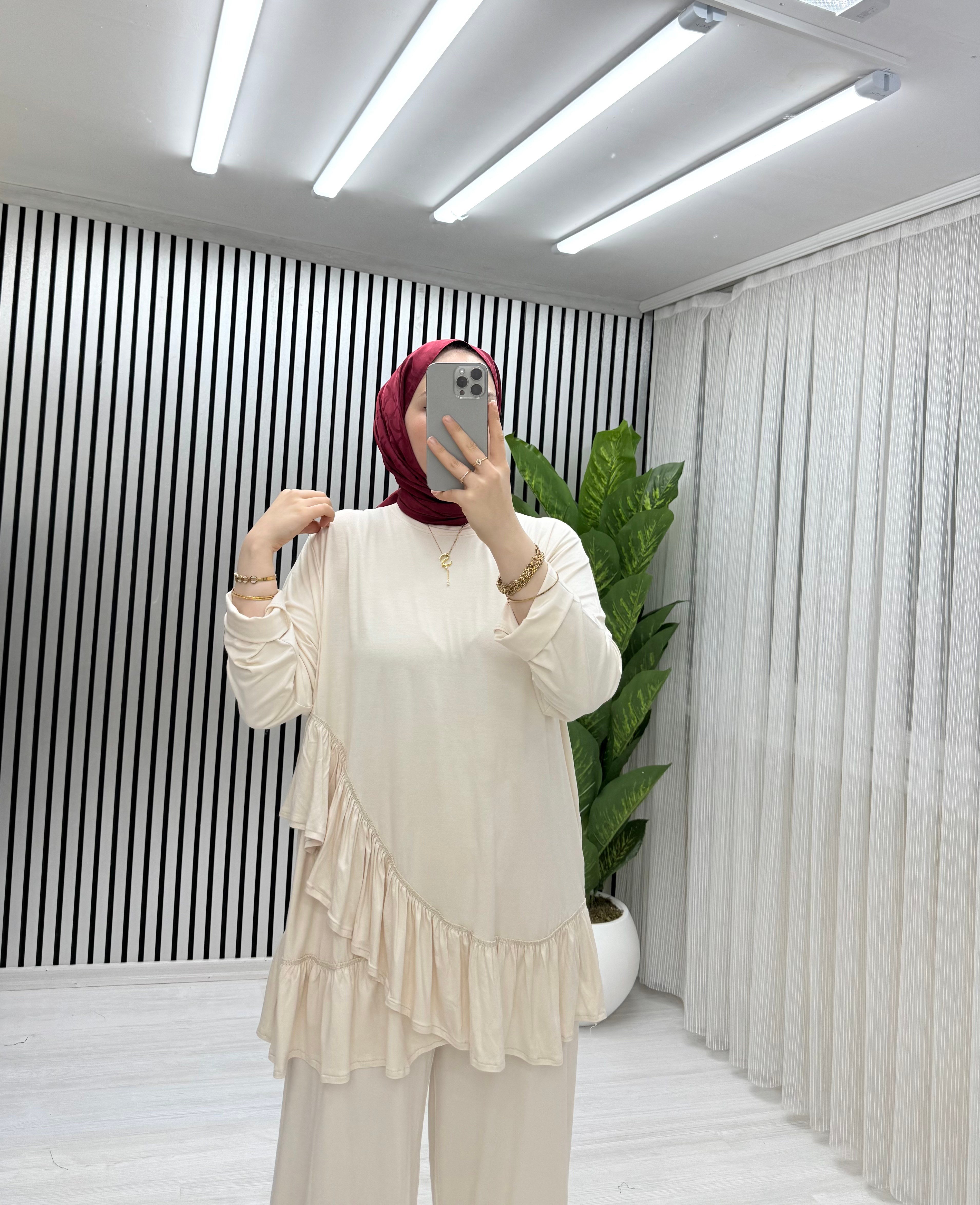 ASİMETRİK TAKIM BEJ 0029 