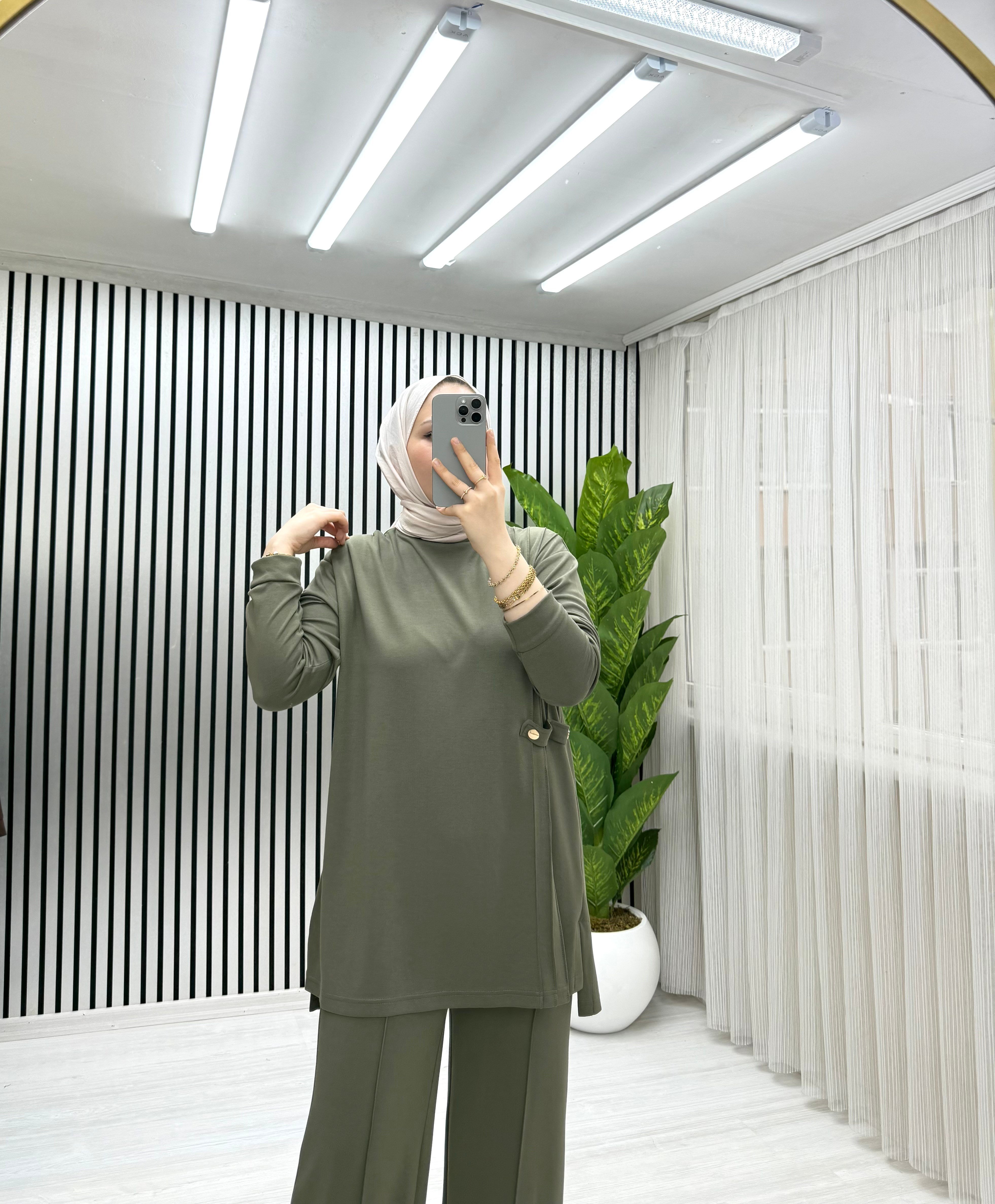LİO YANDAN ÇITLI TAKIM YEŞİL 0030 