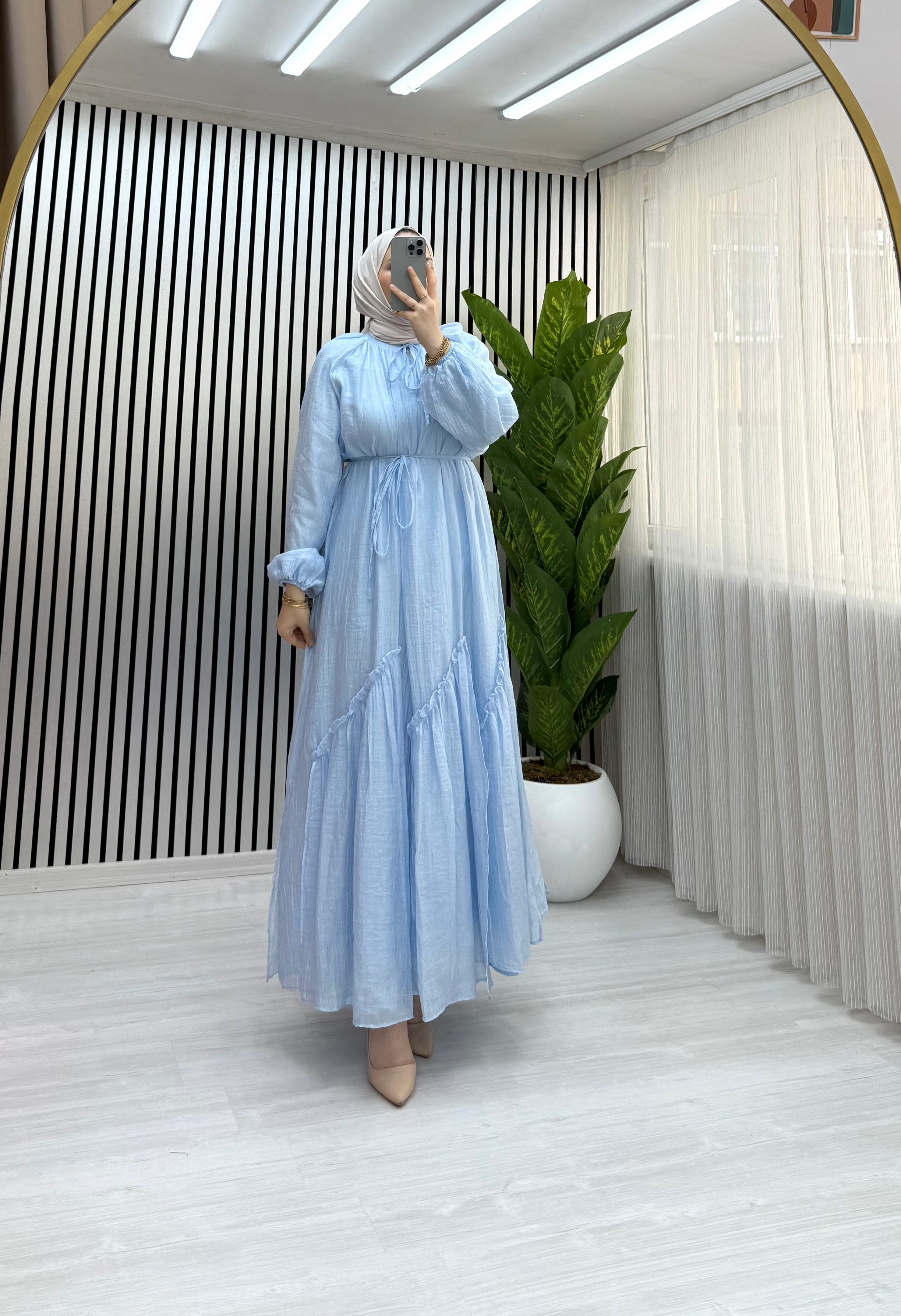 DORA ELBİSE MAVİ 0031 
