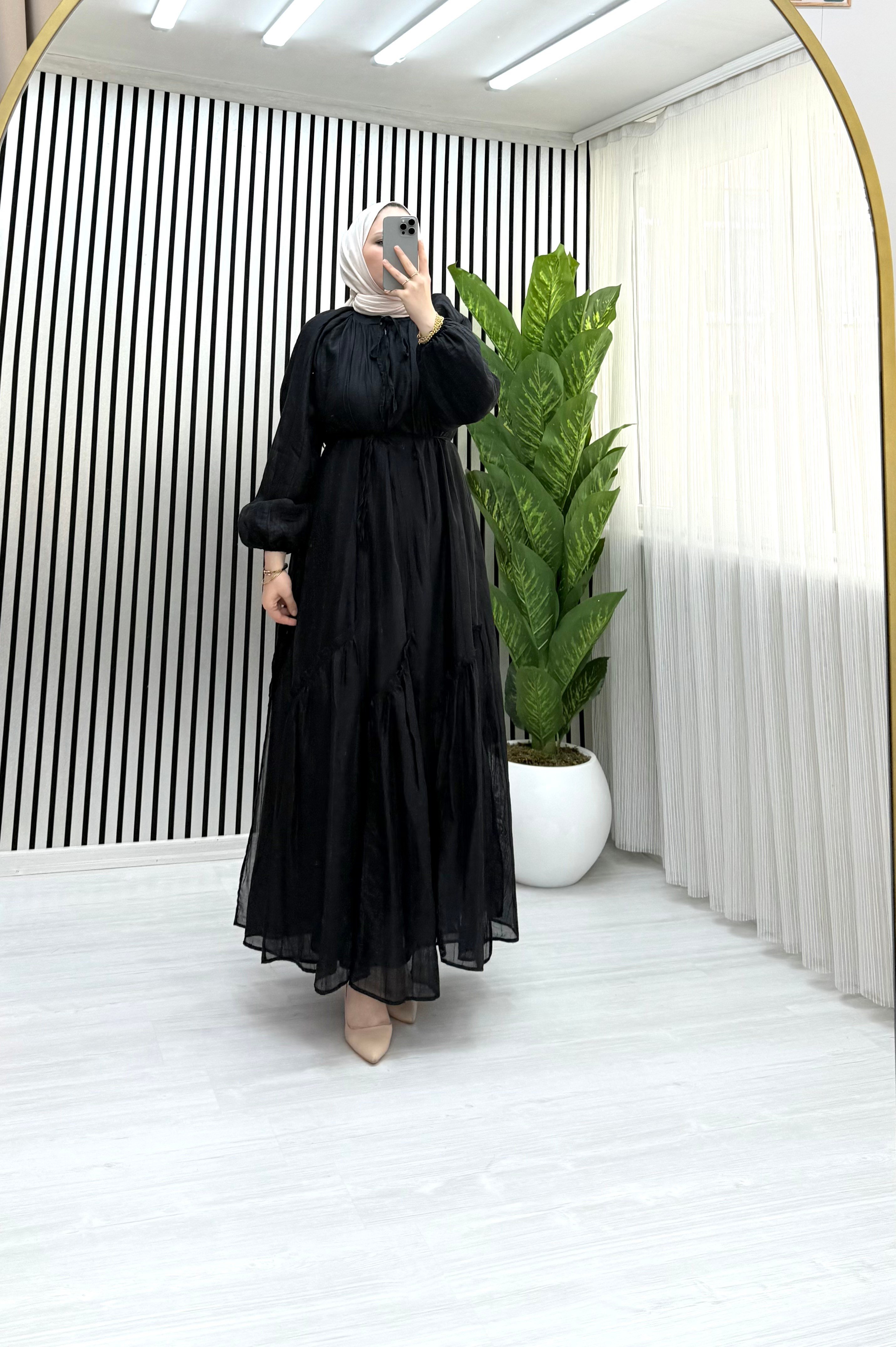 DORA ELBİSE SİYAH 0031 