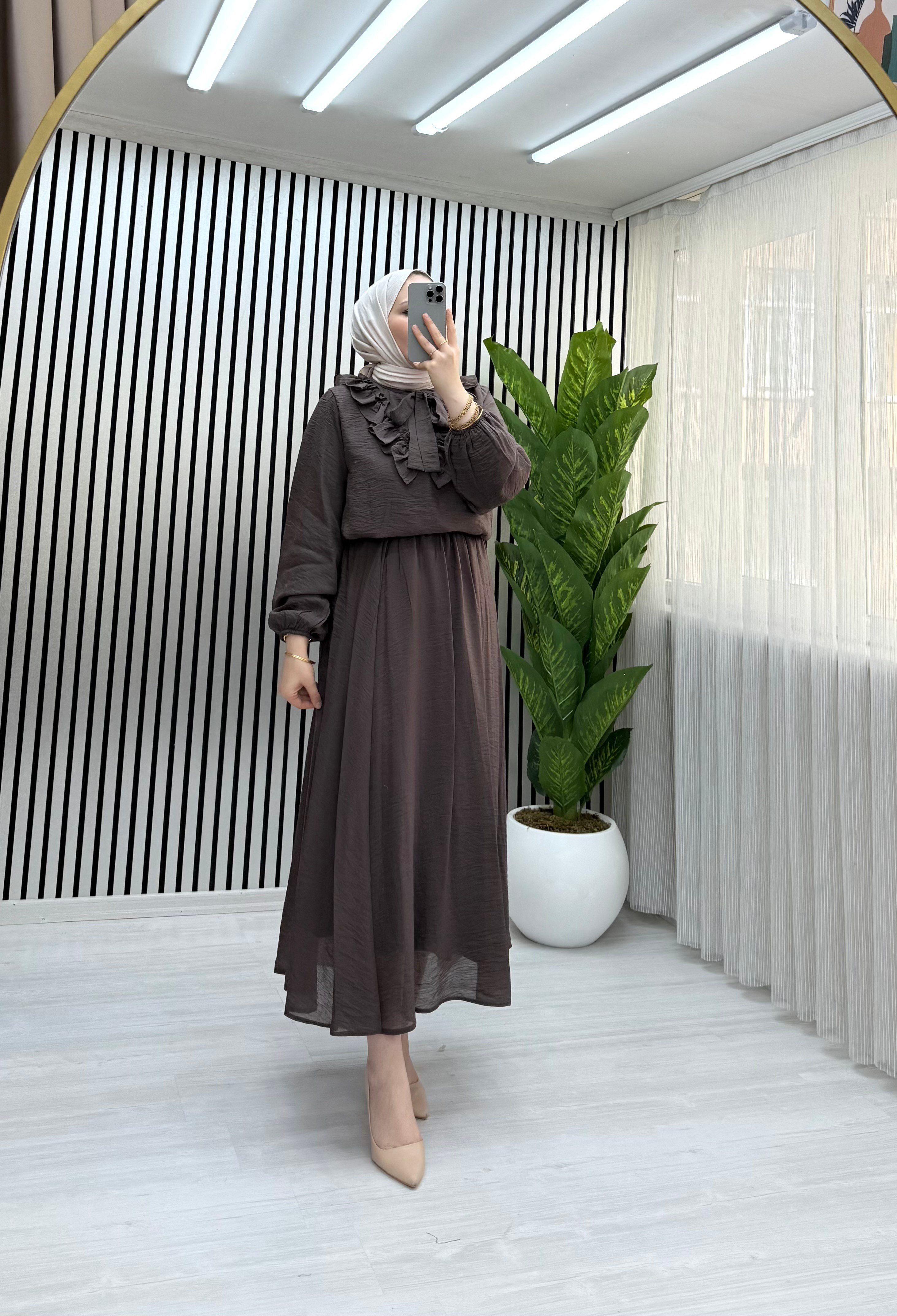 BELLA ETEKLİ TAKIM KAHVE 0034 