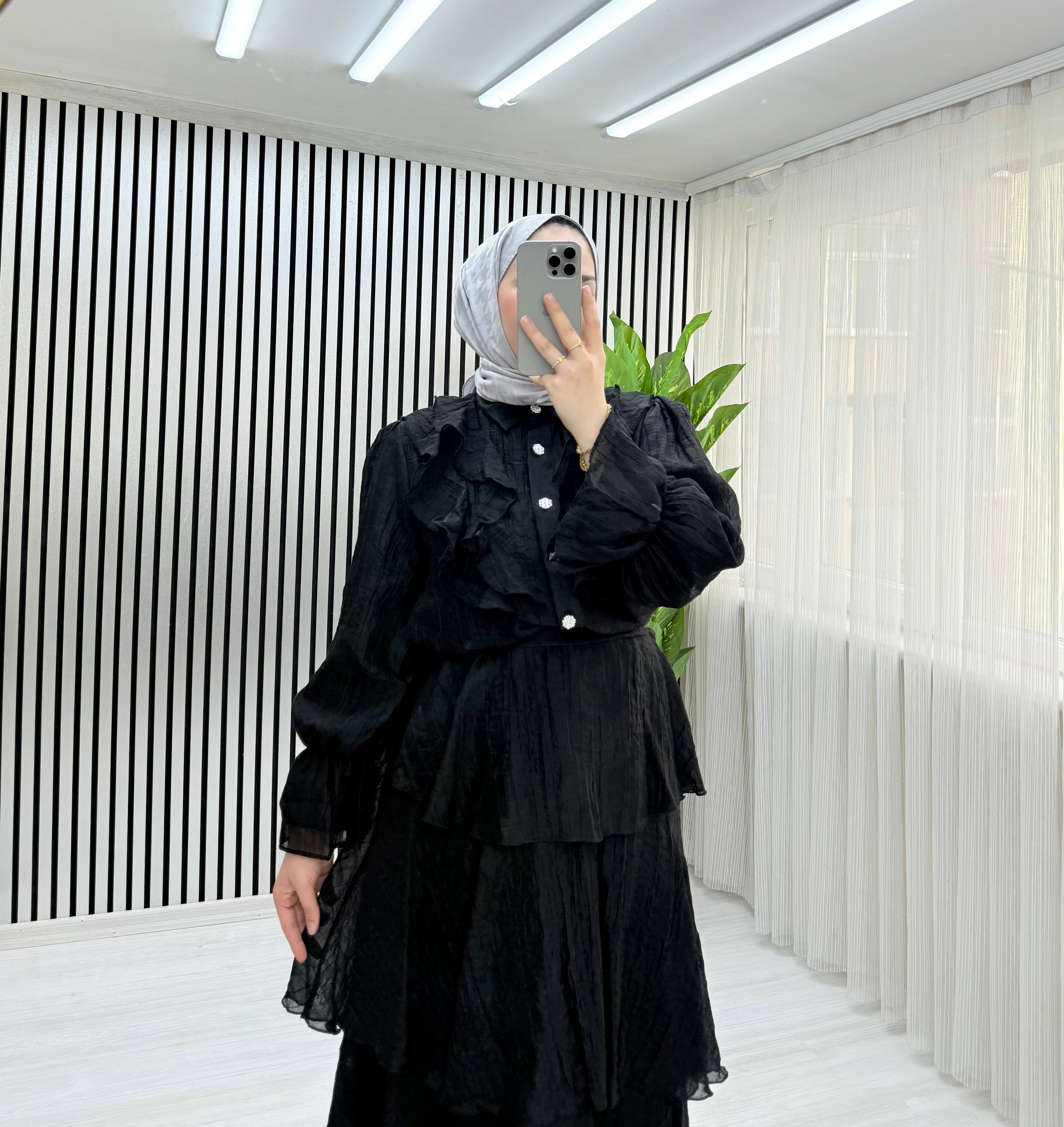 Elçin Takım Siyah 43 