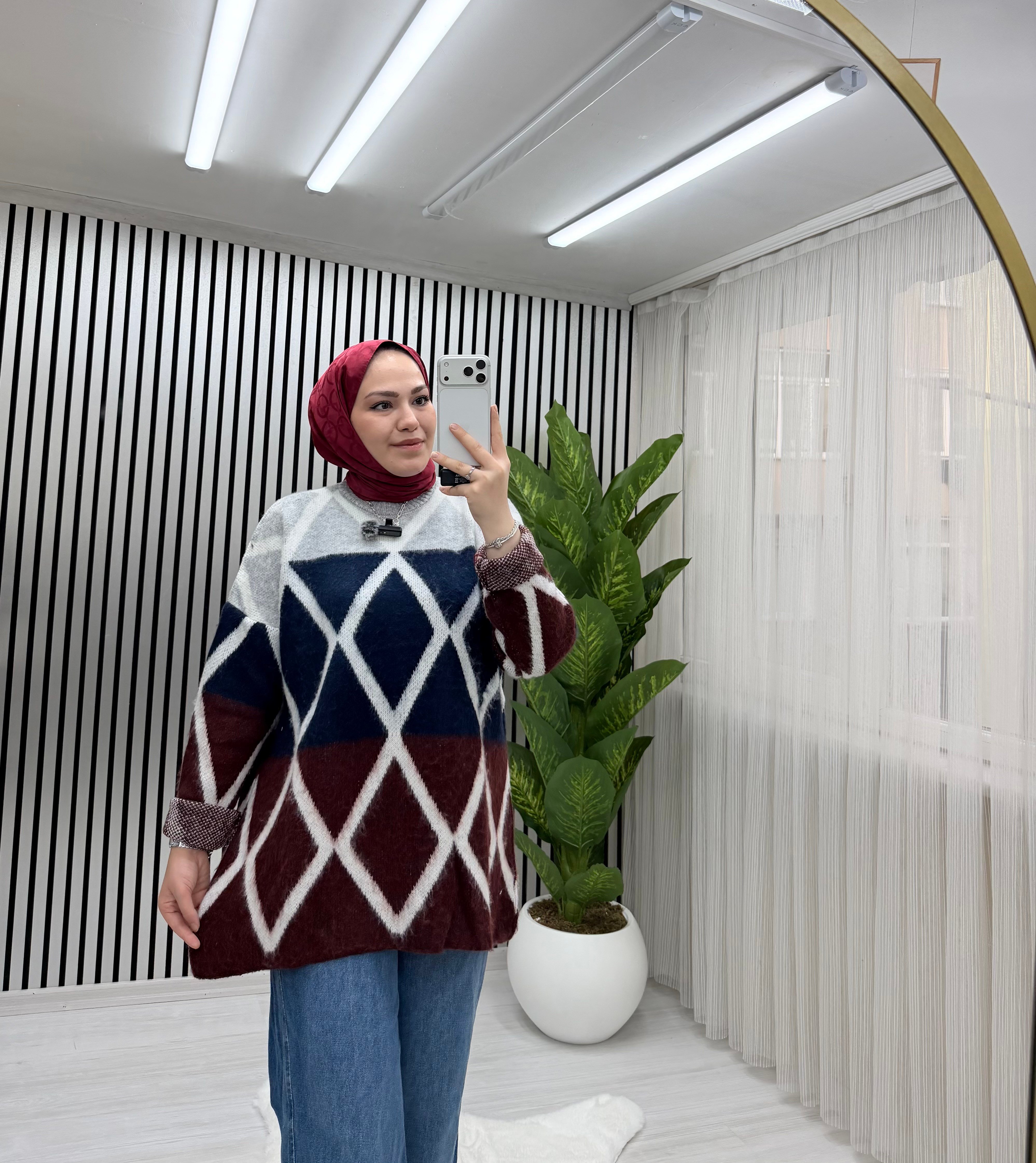 Qub Baklava Kazak Bordo 72 