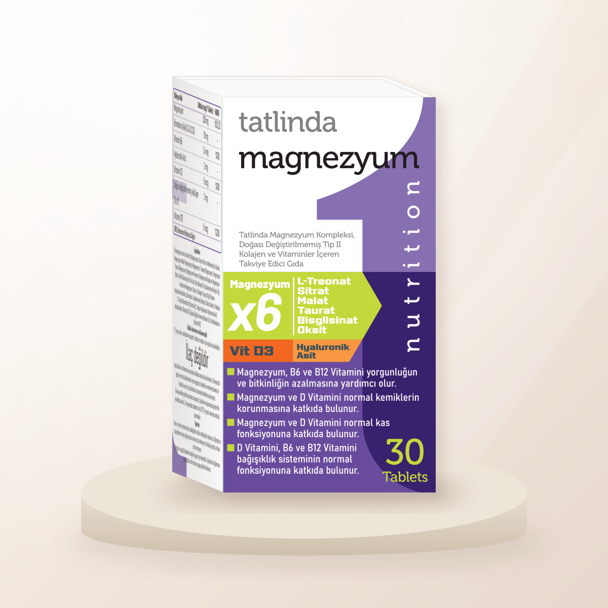 Tatlinda Magnezyum Kompleksi – 30 Tablet