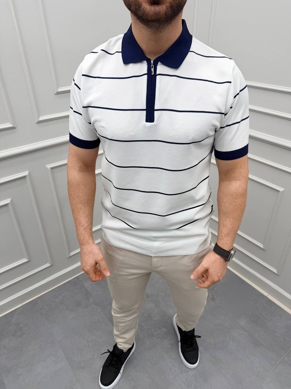 ERKEK FERMUARLI POLO