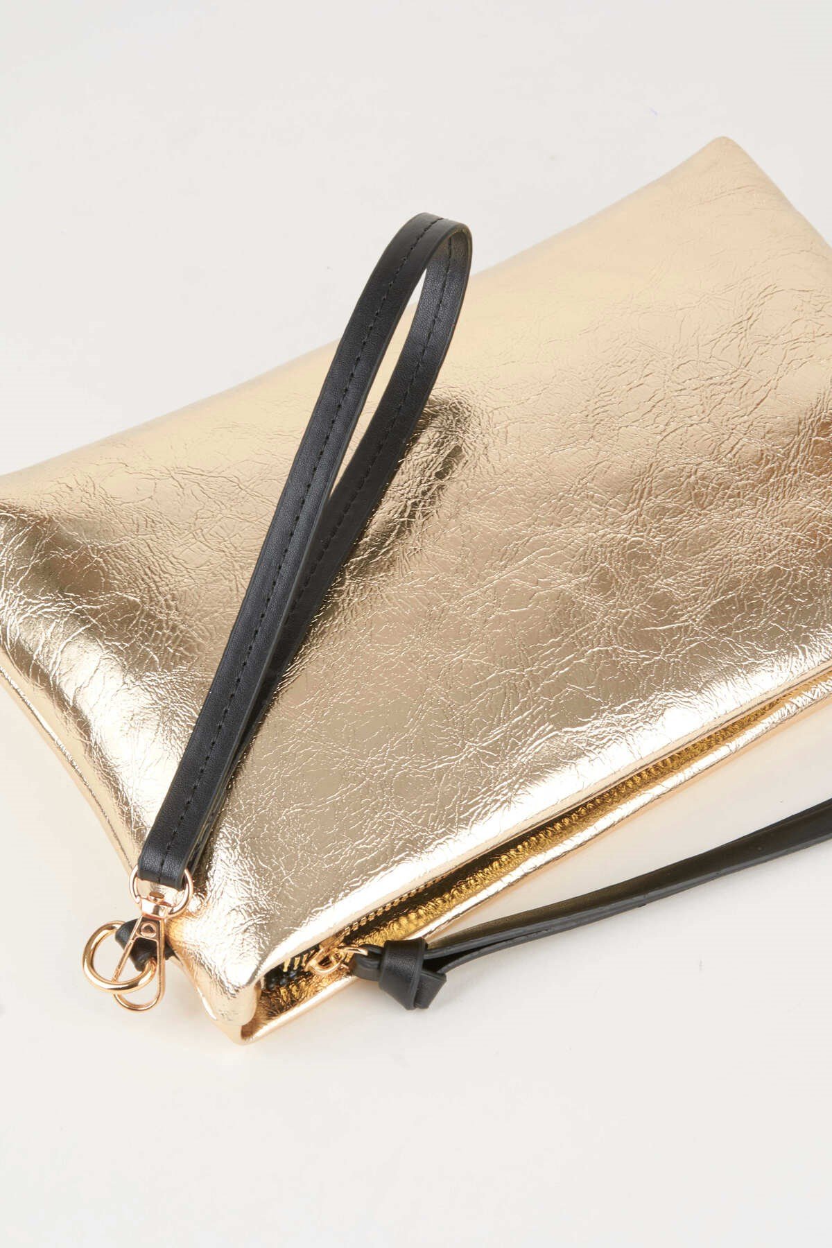 Kadın Bellis Gold Astarlı Suni Deri Bilek Askılı Portföy El Ve Clutch Çanta