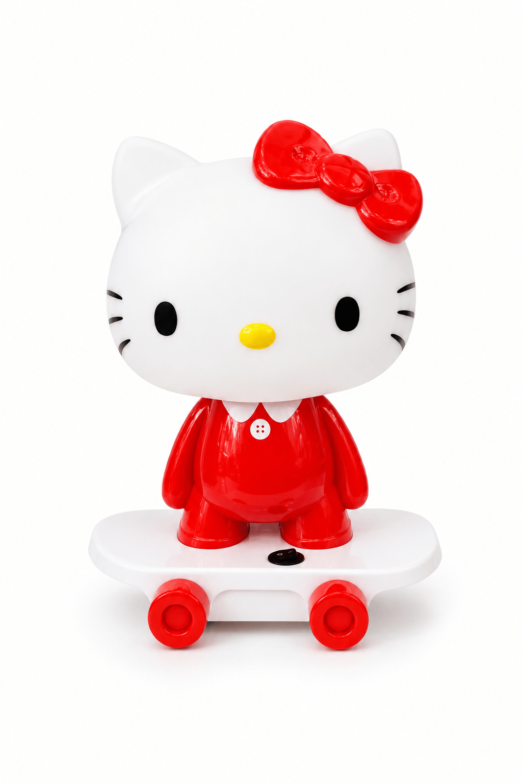 Çocuk Odası Hello Kitty Figürlü Gece Lambası Kırmızı│ Sevimli Bebek Odası Masa Lambası 32cm