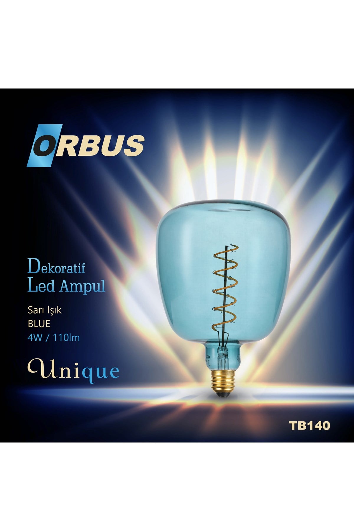 Dekoratif Led Ampul BLUE 4W 110lm TB140