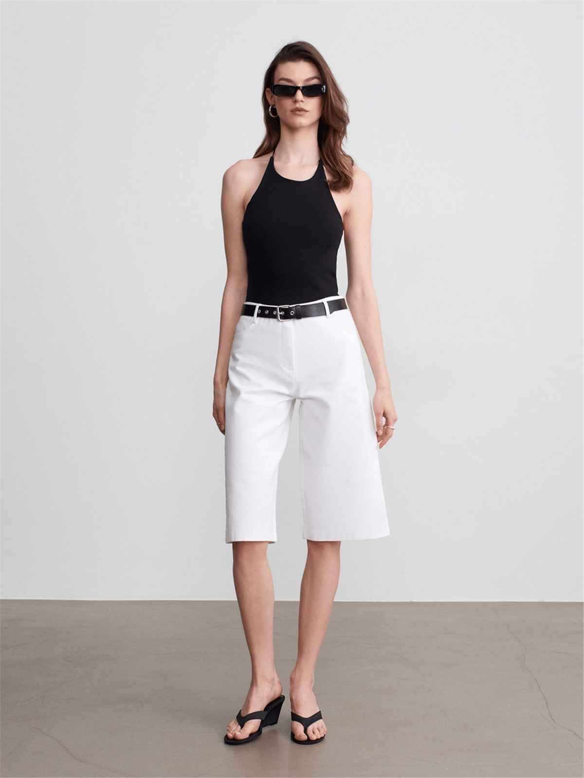 DİLVİN Halter Yaka Askılı Top