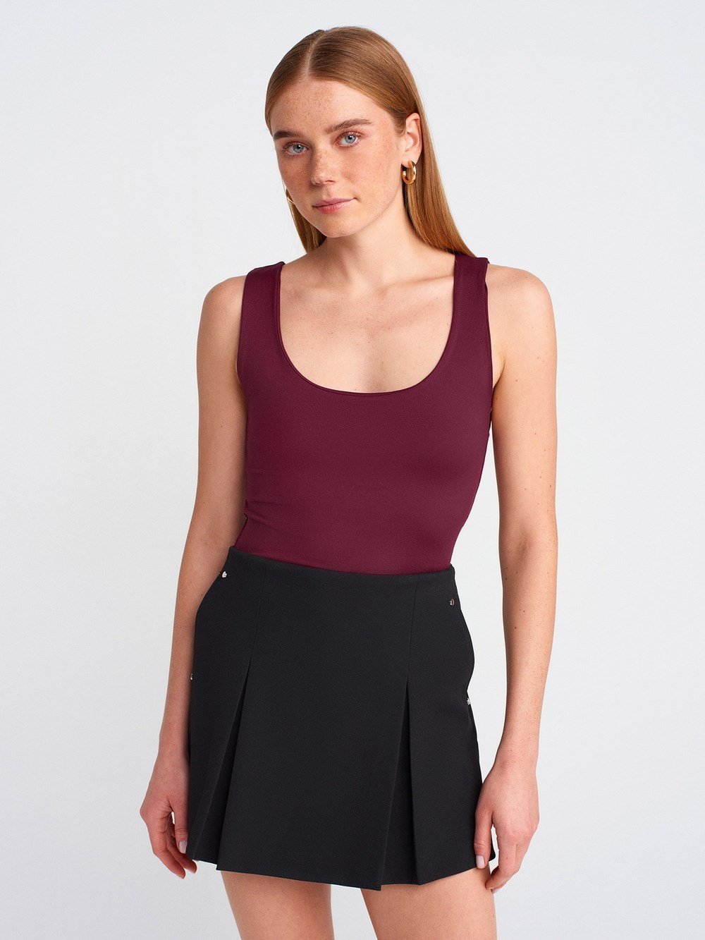 DİLVİN Kalın Askılı Basic Top