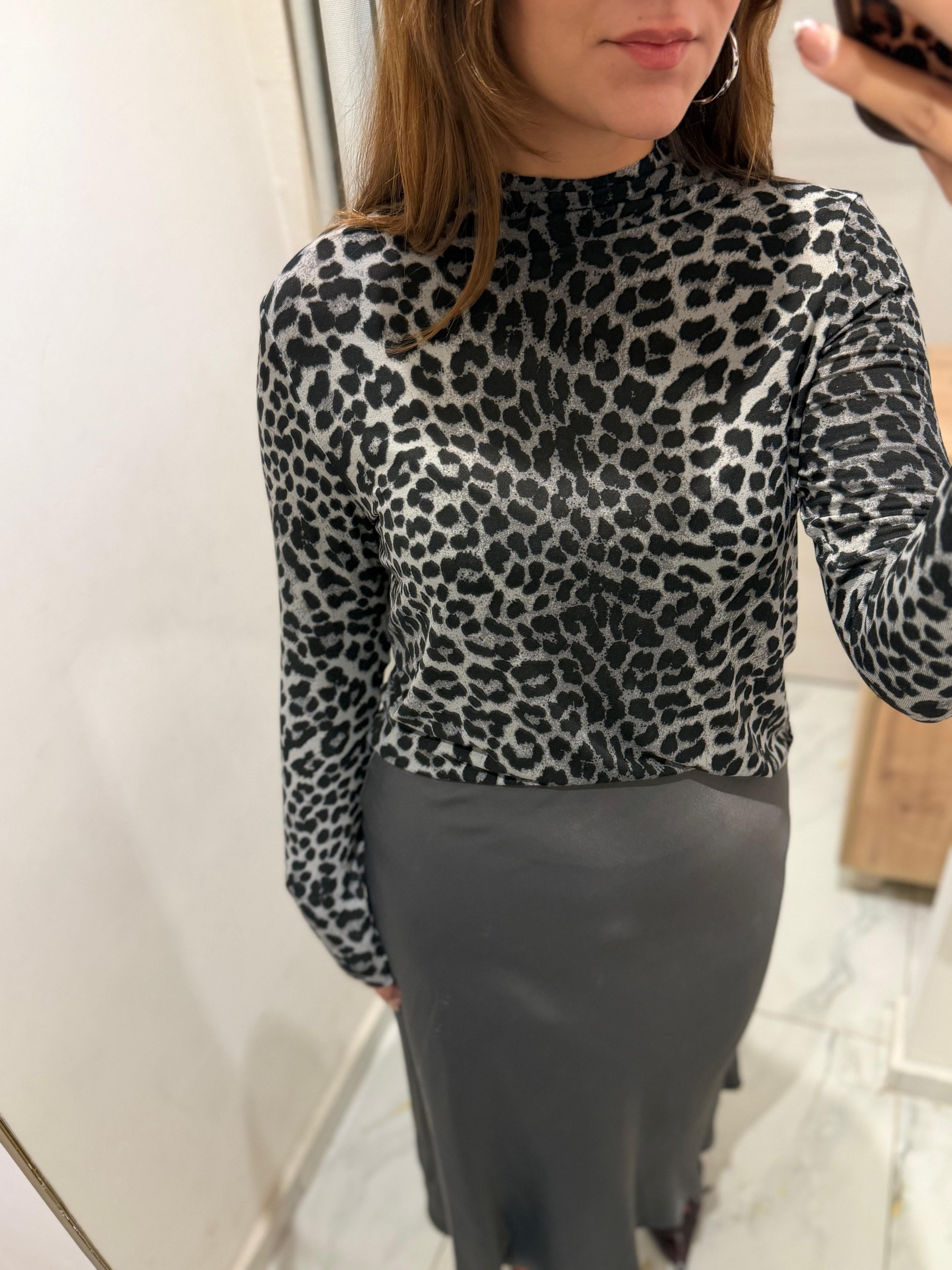 FÜME BELİ LASTİKLİ MİDİ BOY SATEN ETEK
