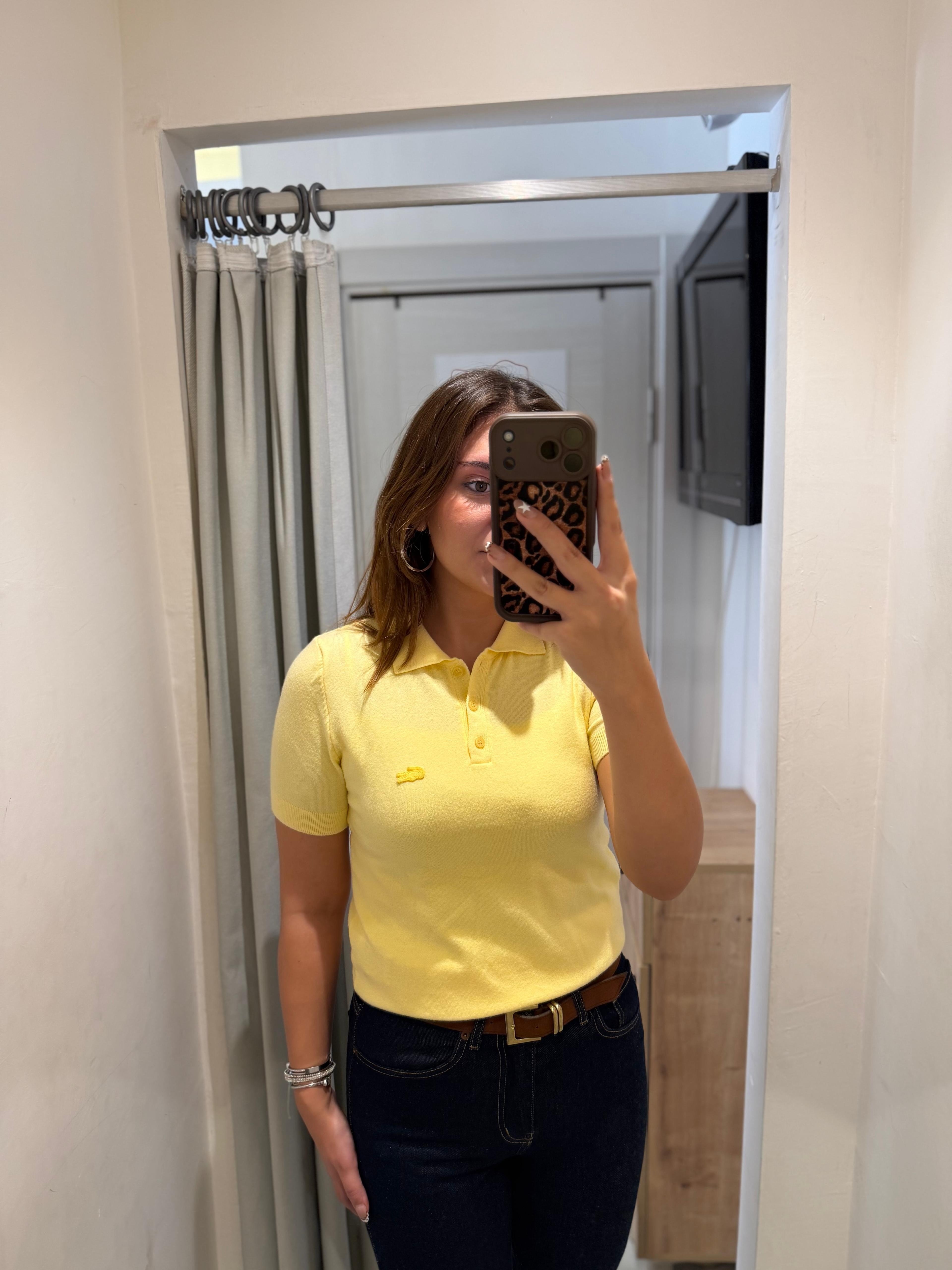 SARI POLO YAKA MARKA TRİKO