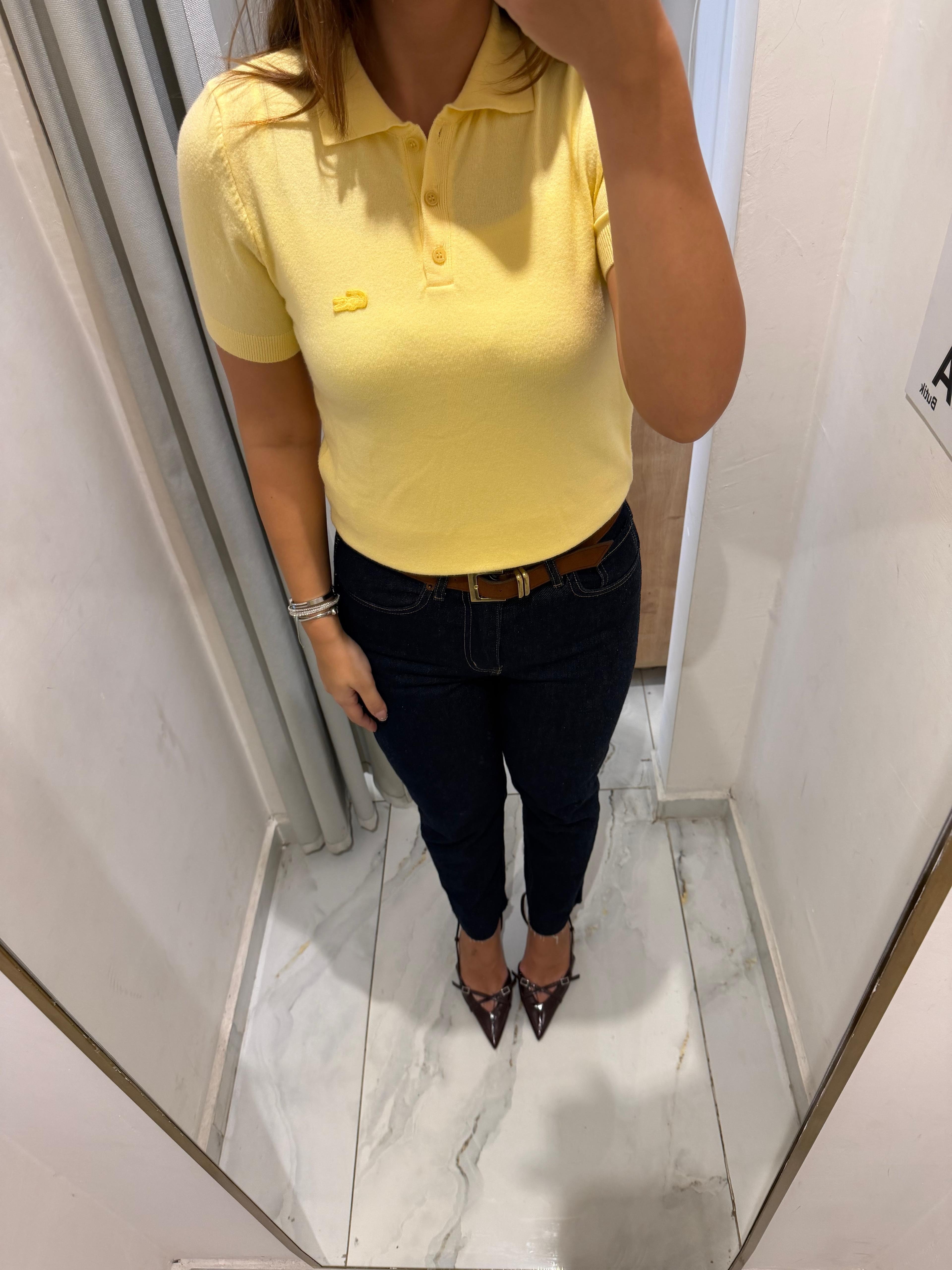 SARI POLO YAKA MARKA TRİKO