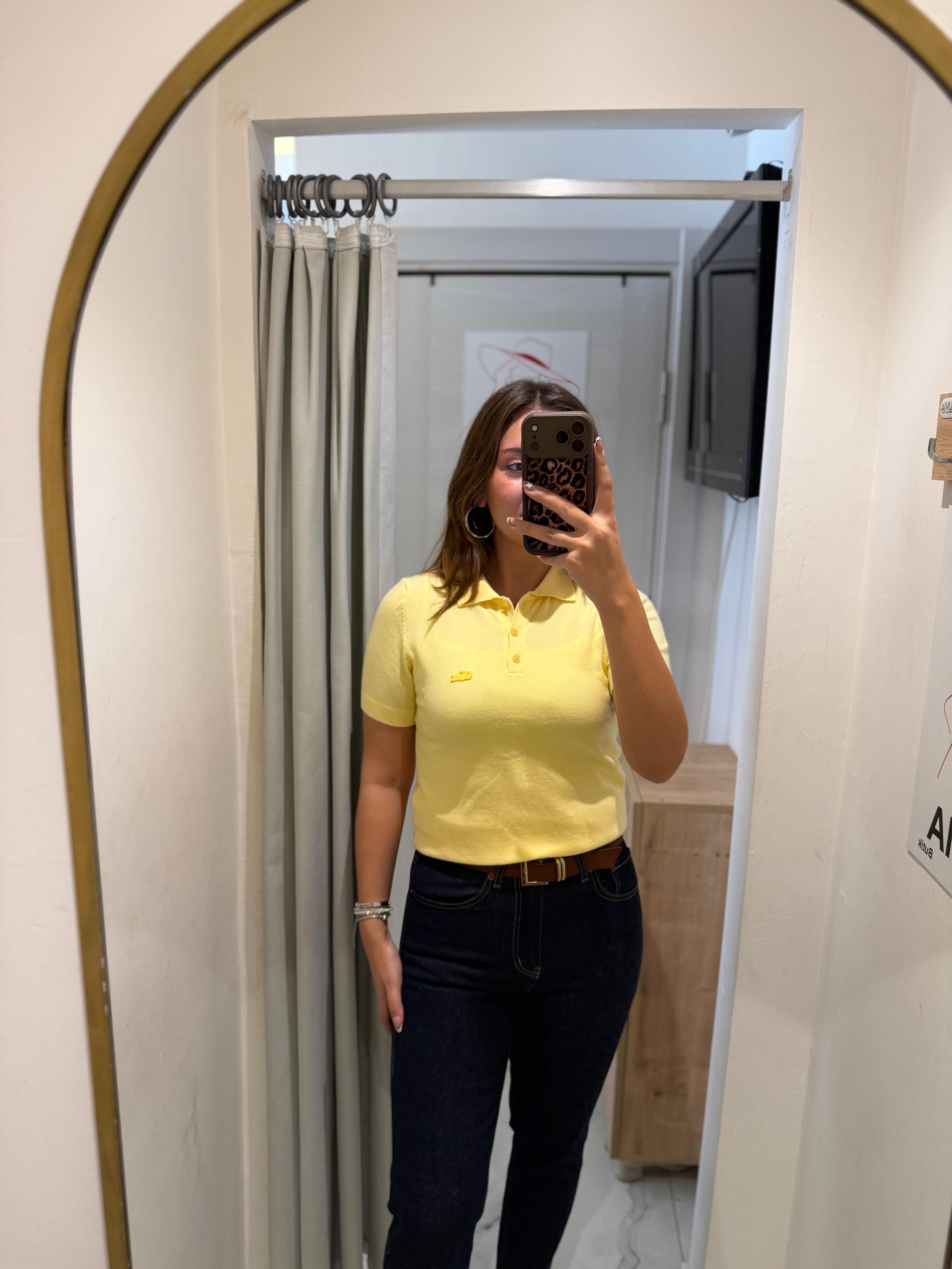 SARI POLO YAKA MARKA TRİKO