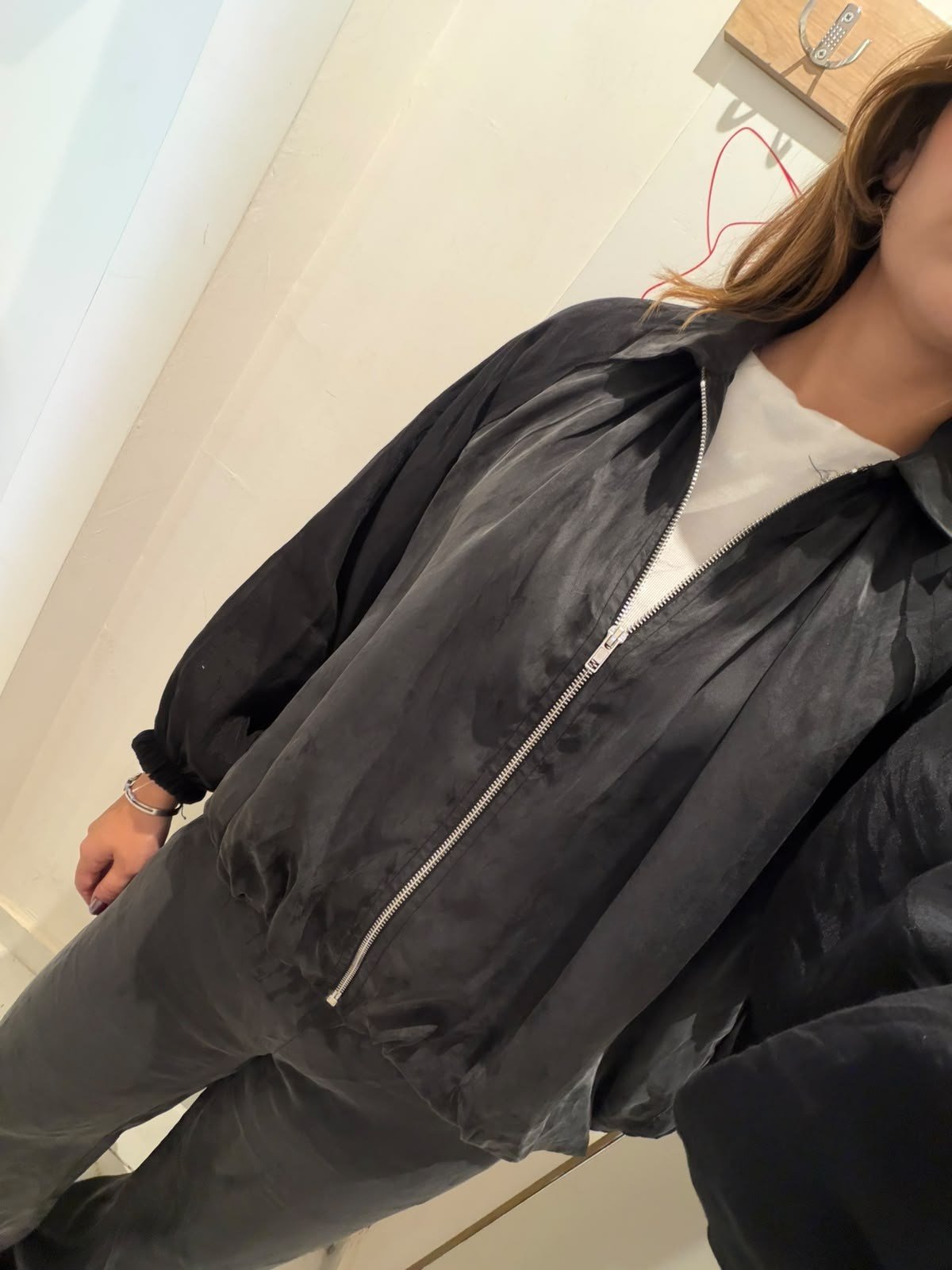 Siyah Garnili Bomber Pantolon Takım