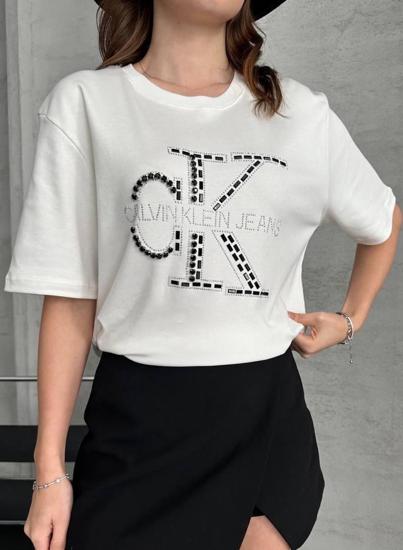 C-K 1027 TAŞLI TSHIRT