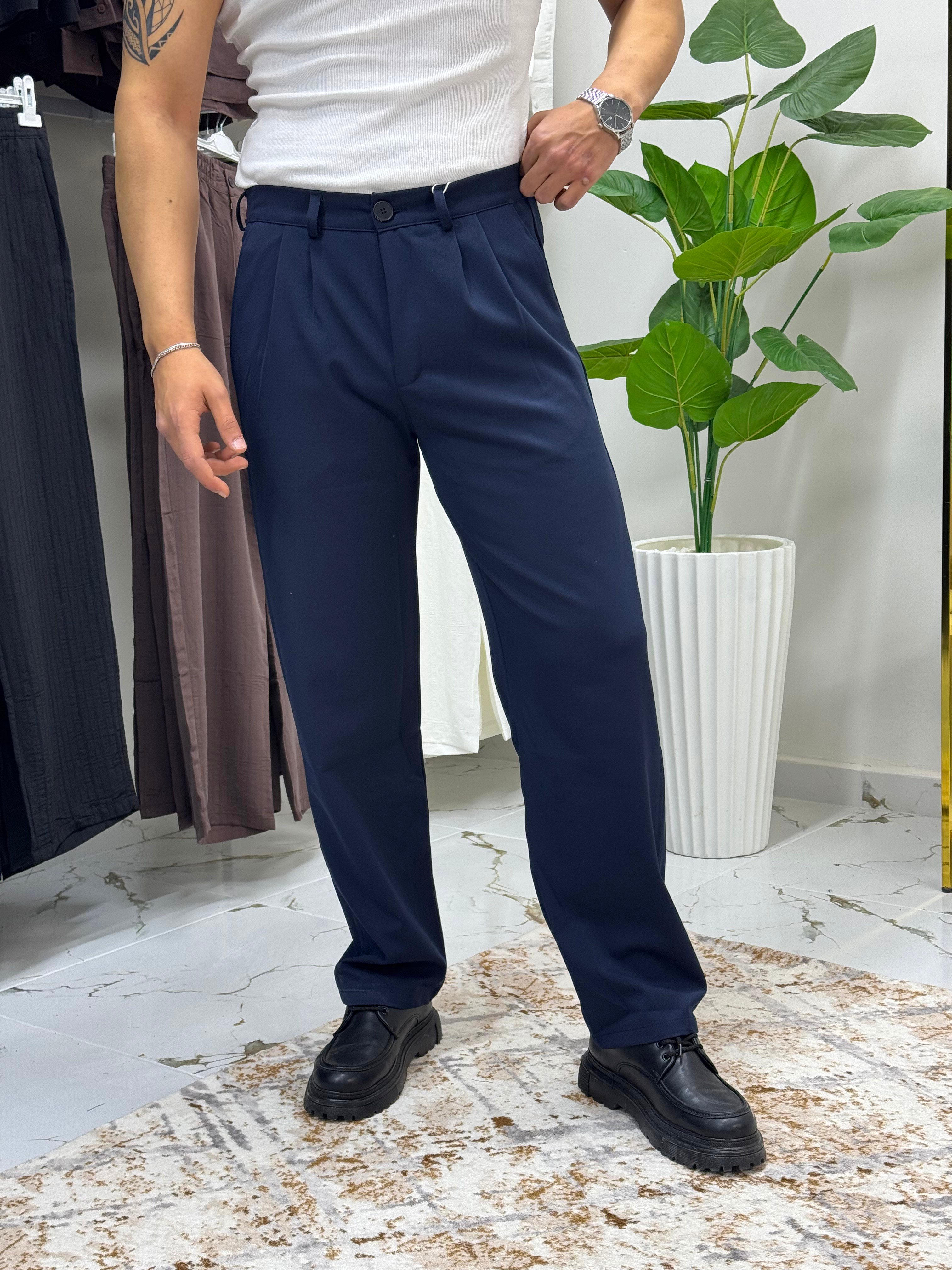 Giesto Lacivert Baggy Kumaş