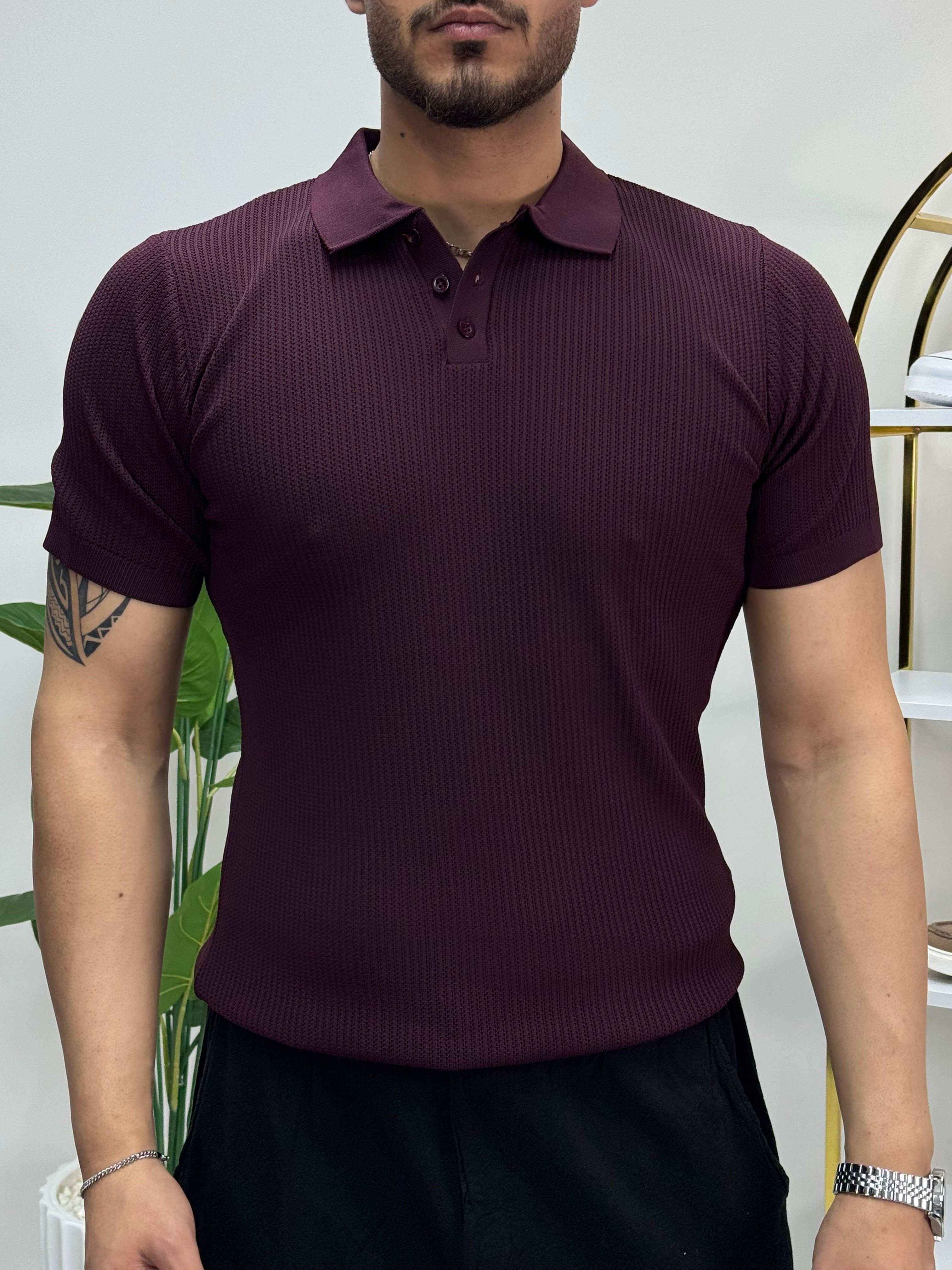 Hawking Bordo Polo Yaka