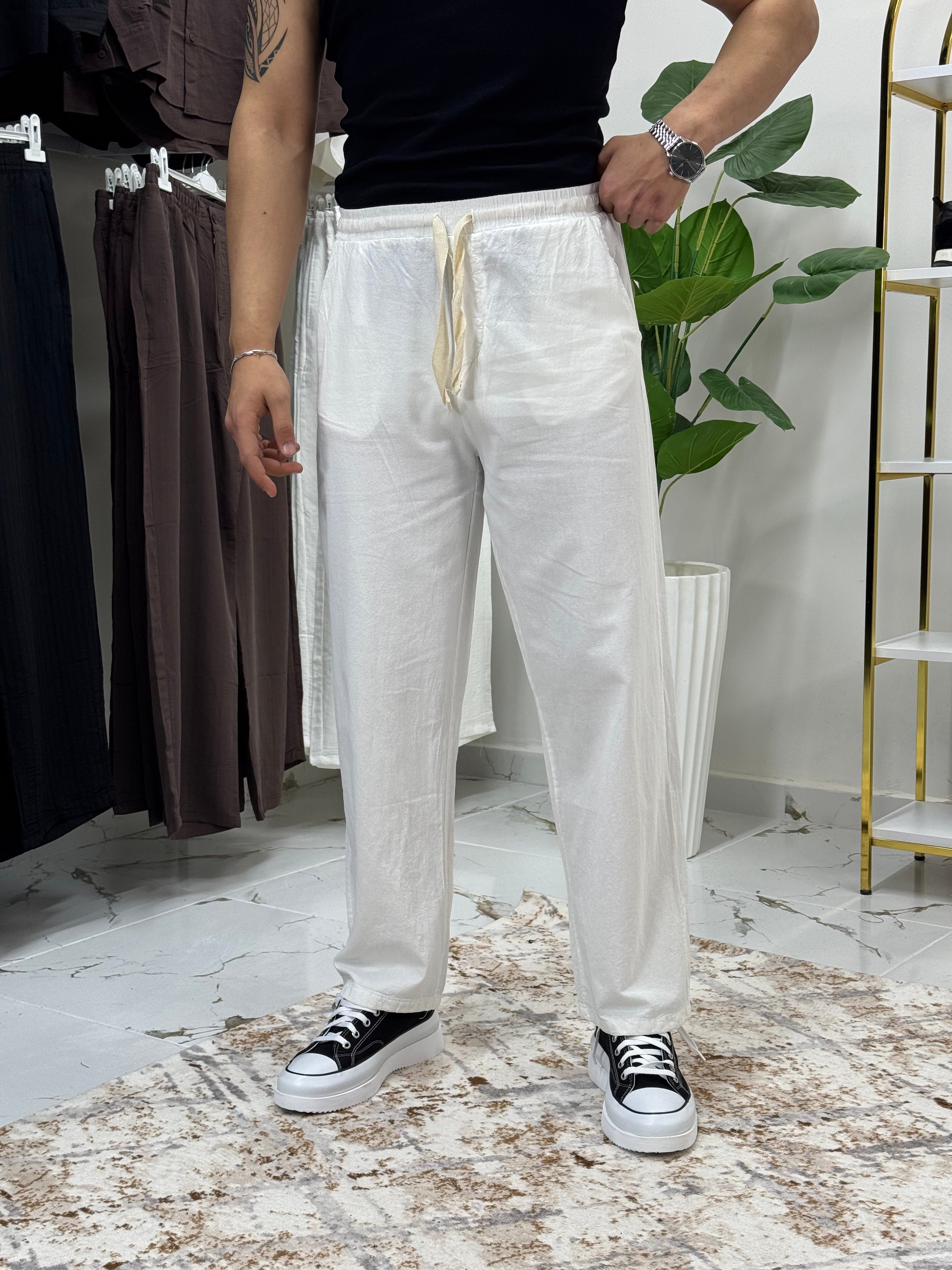 Vamos Beyaz Jogger Keten