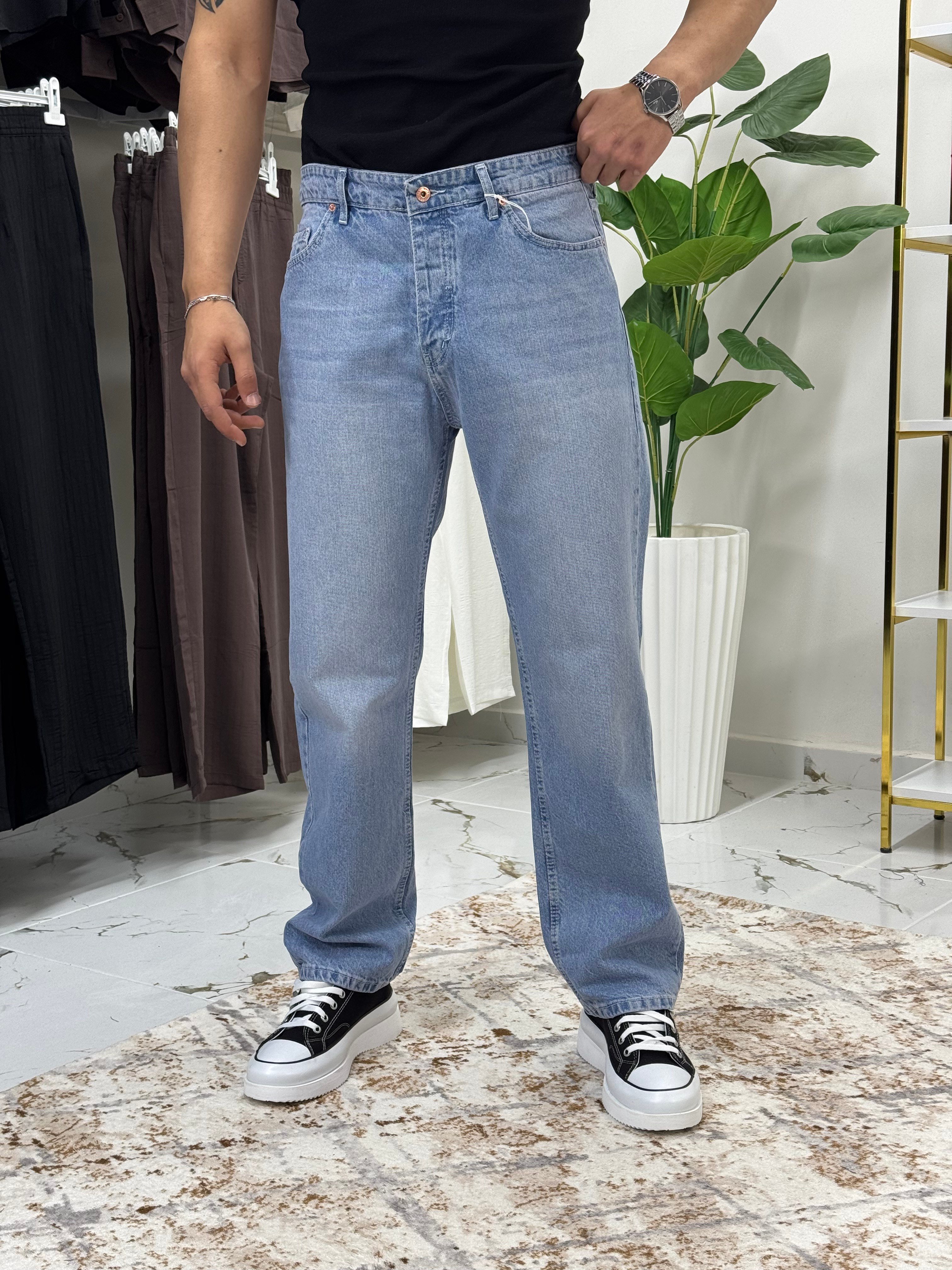 WE11 Açık Mavi Baggy Jean