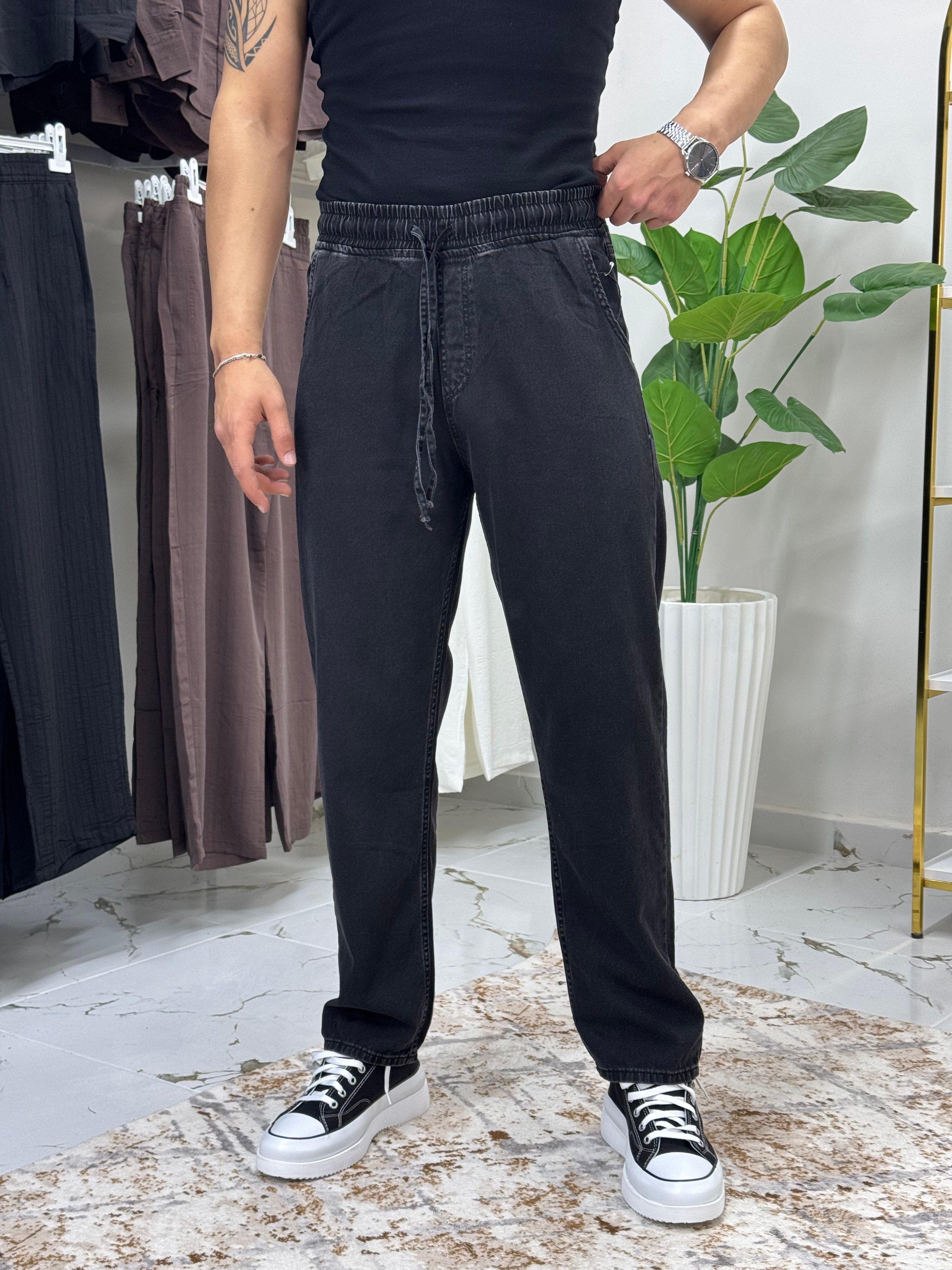 WE11 Lacivert jogger Jean