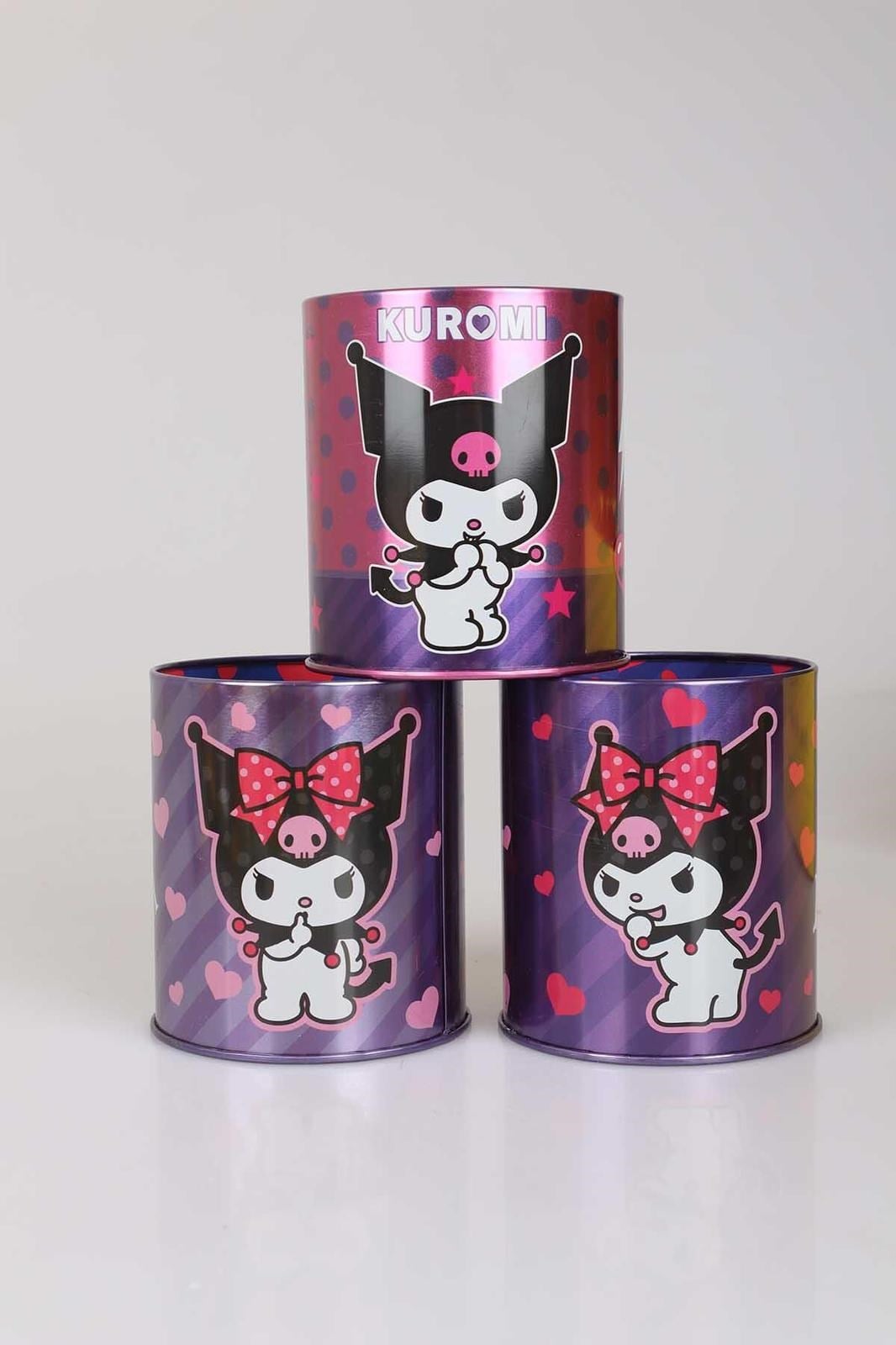Cg Kids Kuromi Metal Kalemlik Süper Kalite Baskı Ister 1 Adet Ister 2 Adet Ister 3 Adet