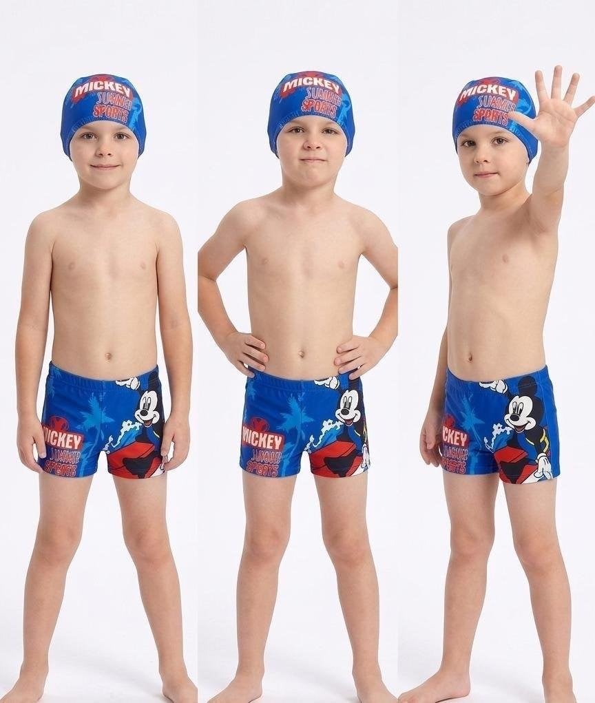 Cg Kids Mickey Erkek Çocuk Şapkalı Mayo Takımı Kalıbı Küçüktür Sorup Alabilirsiniz Veya 1 Beden Büyük Alabilirsiniz