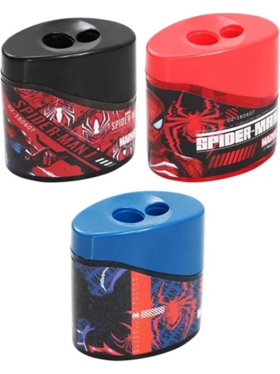 Cg Kids Spiderman Örümcek Adam Hazneli 2 Boy Çift Bıçaklı Kalem Traş Ister 1 Adet Ister 2 Adet Ister 4 Adet